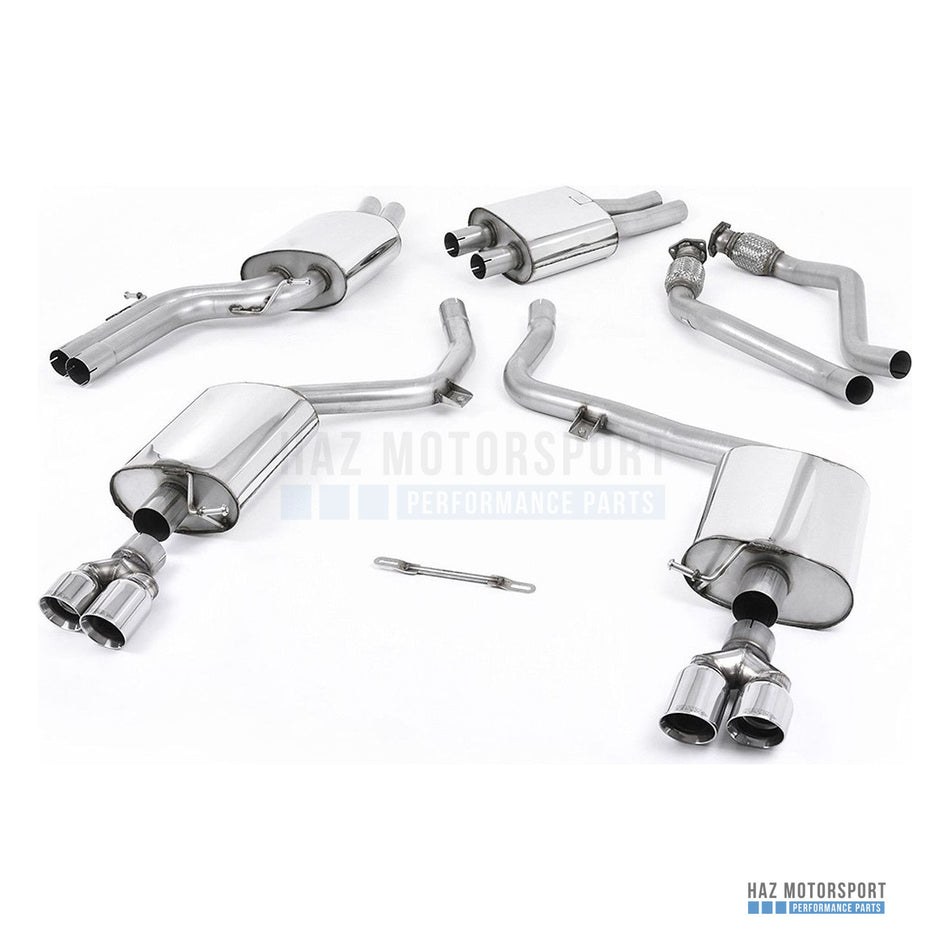 Milltek Sport Resonated (Quieter) Cat Back Exhaust – Audi S4 V6/S5 3.0 B8 Sportback (2009–2012) – photo 1