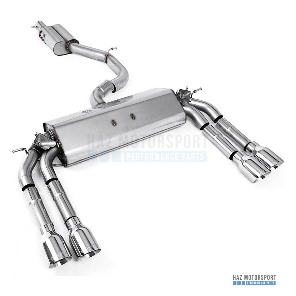 Milltek Sport Resonated (Quieter) Cat Back Exhaust – Audi S3 8V/V.2 (2013–2018) – photo 1