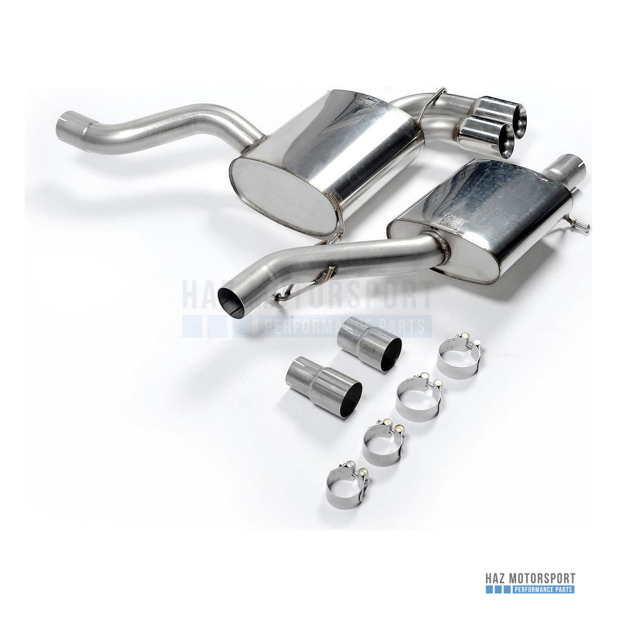 Milltek Sport Resonated (Quieter) Cat Back Exhaust – Audi S3 8P 3-door (2006–2012) – photo 1