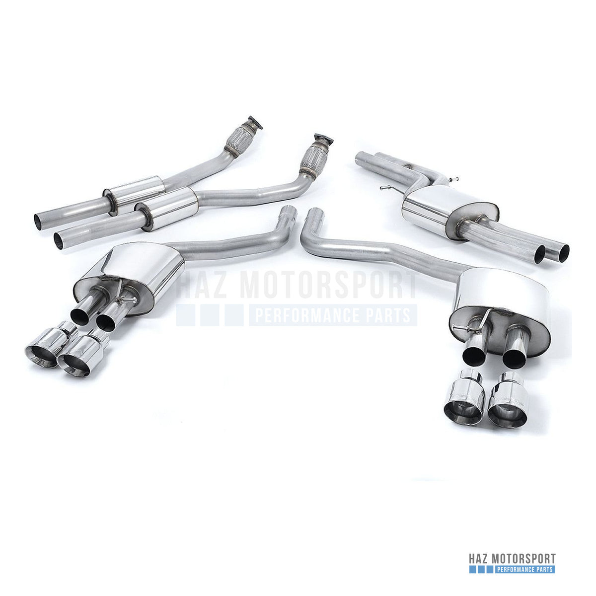Milltek Sport Resonated (Quieter) Cat Back Exhaust – Audi S6 C7/S7 Sportback (2012–2018) – photo 1