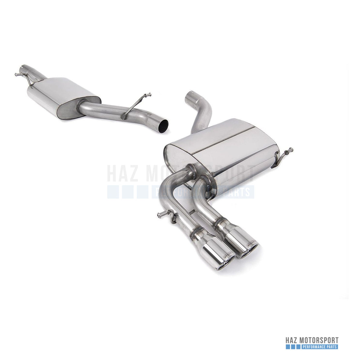Milltek Sport Resonated (Quieter) Cat Back Exhaust – Audi A3 2.0T FSI Quattro (2004–2012) – photo 1