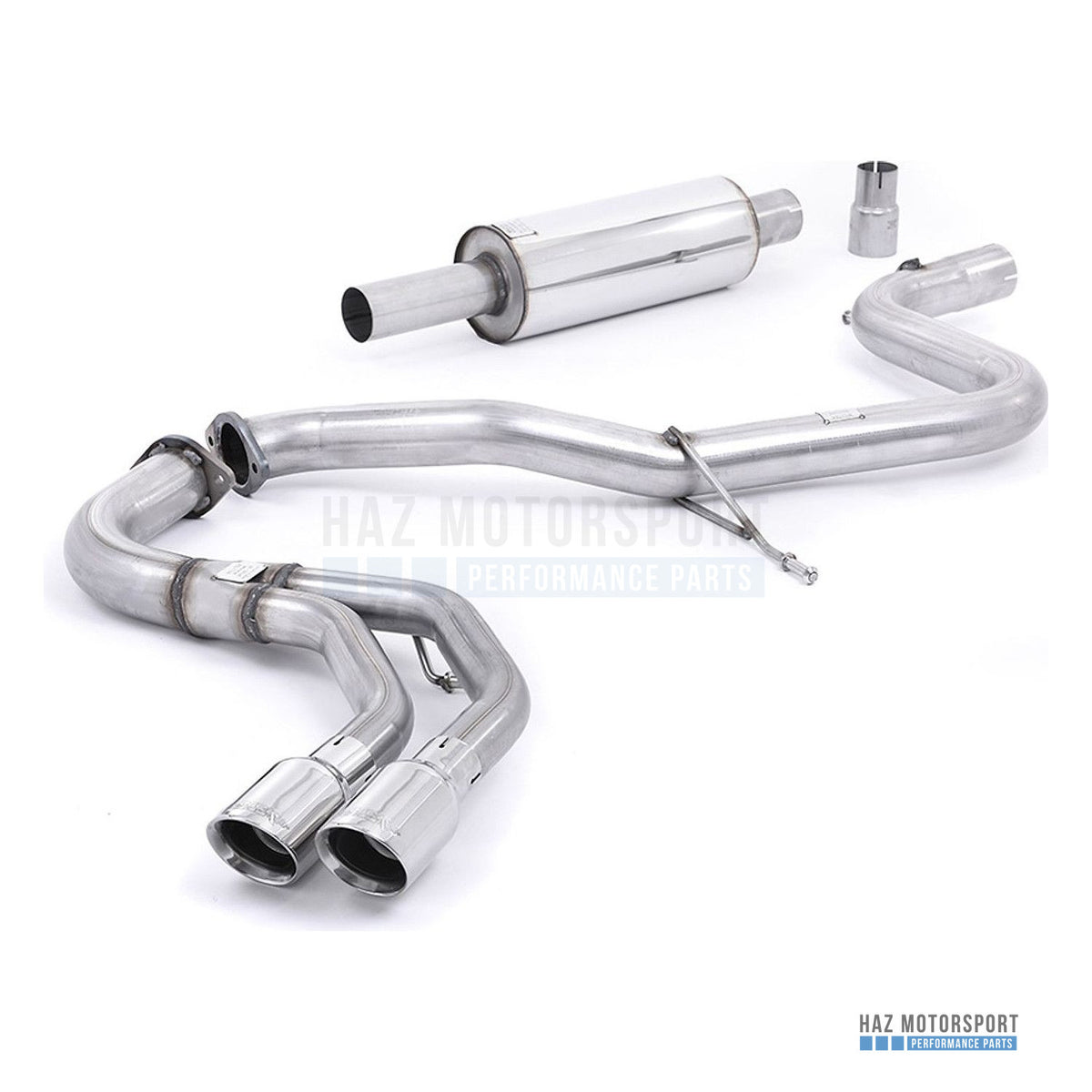 Milltek Sport Resonated (Quieter) Cat Back Exhaust – Audi A3 2.0 TDI MQB (2013–2020) – photo 1