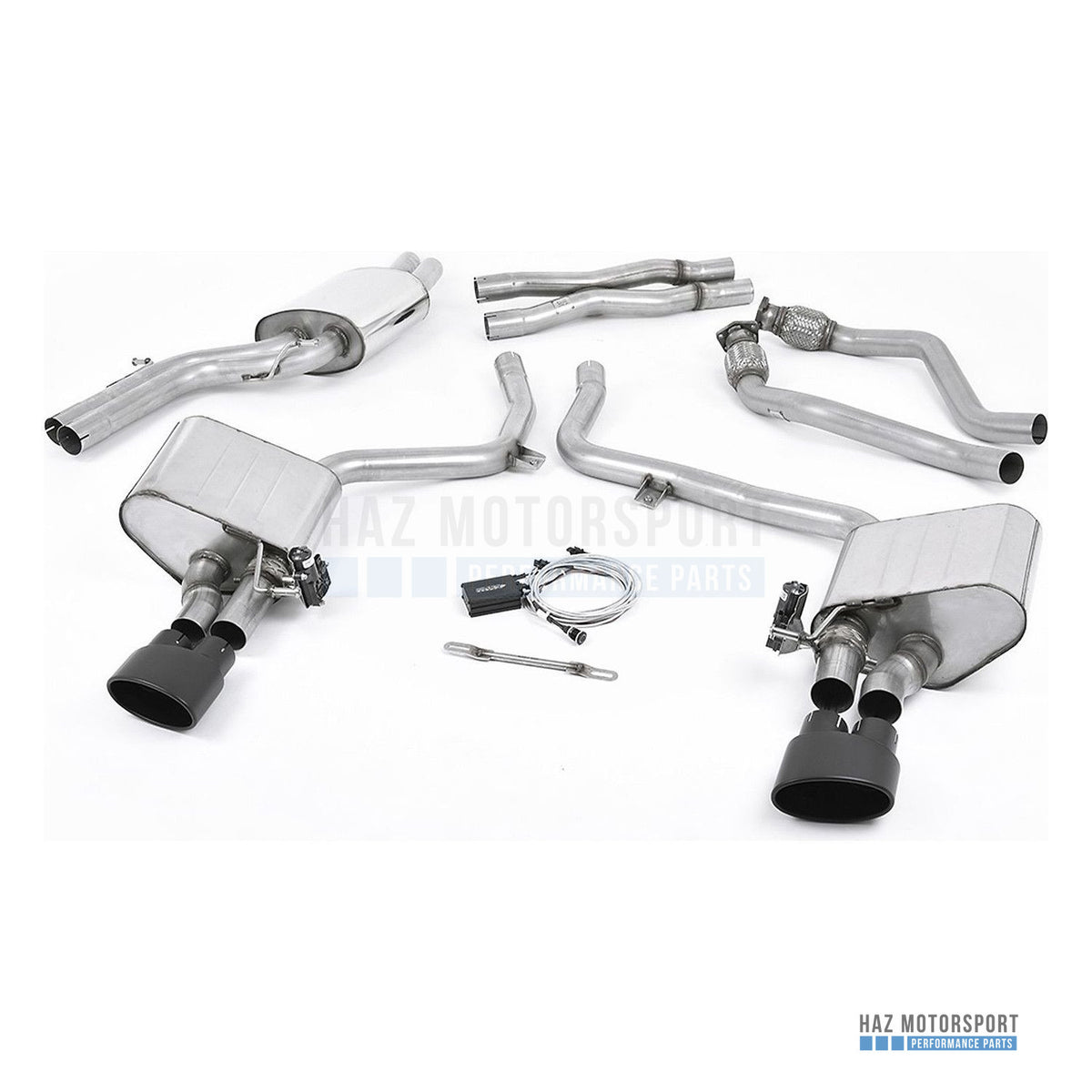Milltek Sport Resonated (Quieter) Cat Back Exhaust – Audi S4 V6/S5 3.0 B8 (2009–2012) – photo 1