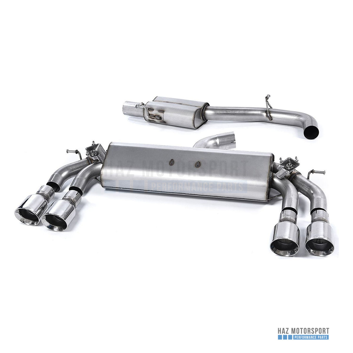 Milltek Sport Resonated (Quieter) Cat Back Exhaust – Audi S3 8V/8V.2 Sportback Non GPF (2013–2018) – photo 1