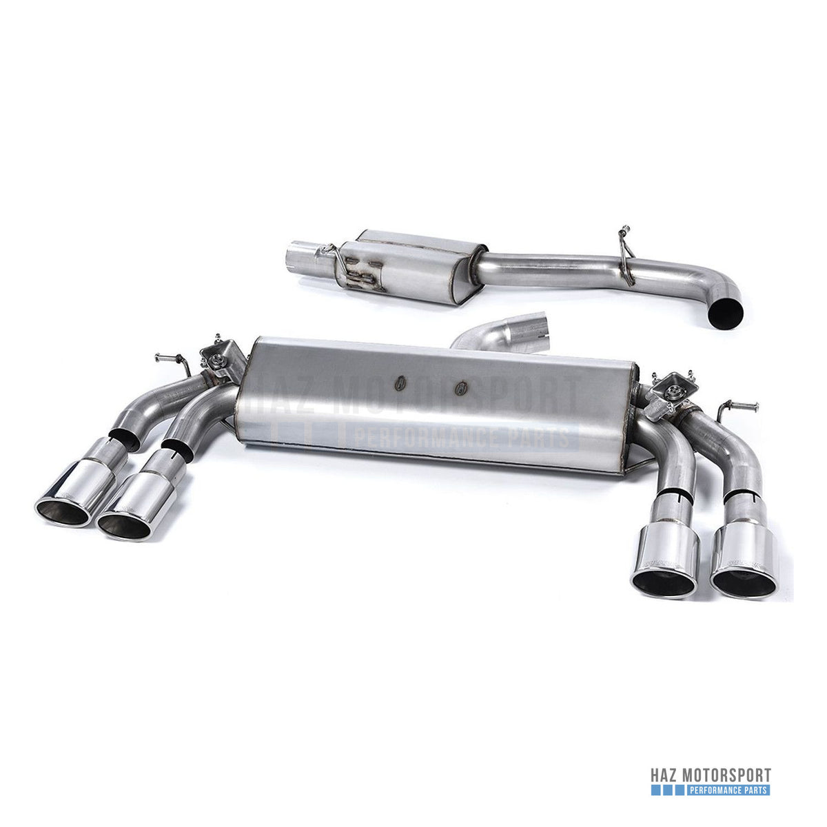 Milltek Sport Resonated (Quieter) Cat Back Exhaust – Audi S3 8V/8V.2 Sportback Non GPF (2013–2018) – photo 2