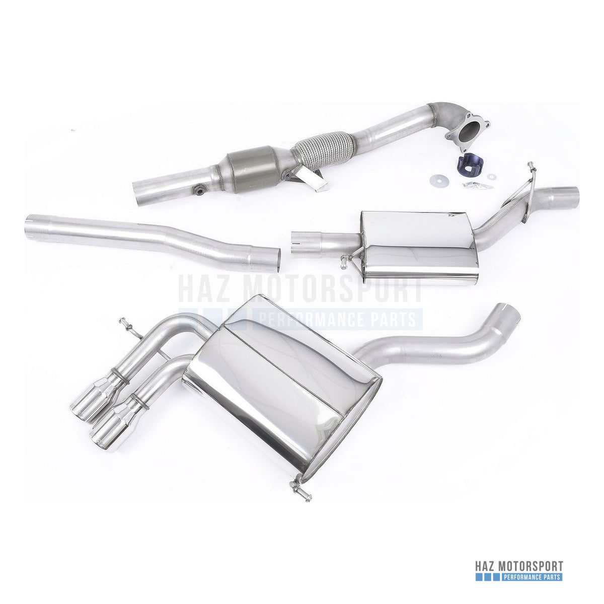 Milltek Sport Resonated (Quieter) Cat Back Exhaust – Audi A3 2.0T FSI Quattro (2004–2012) – photo 2