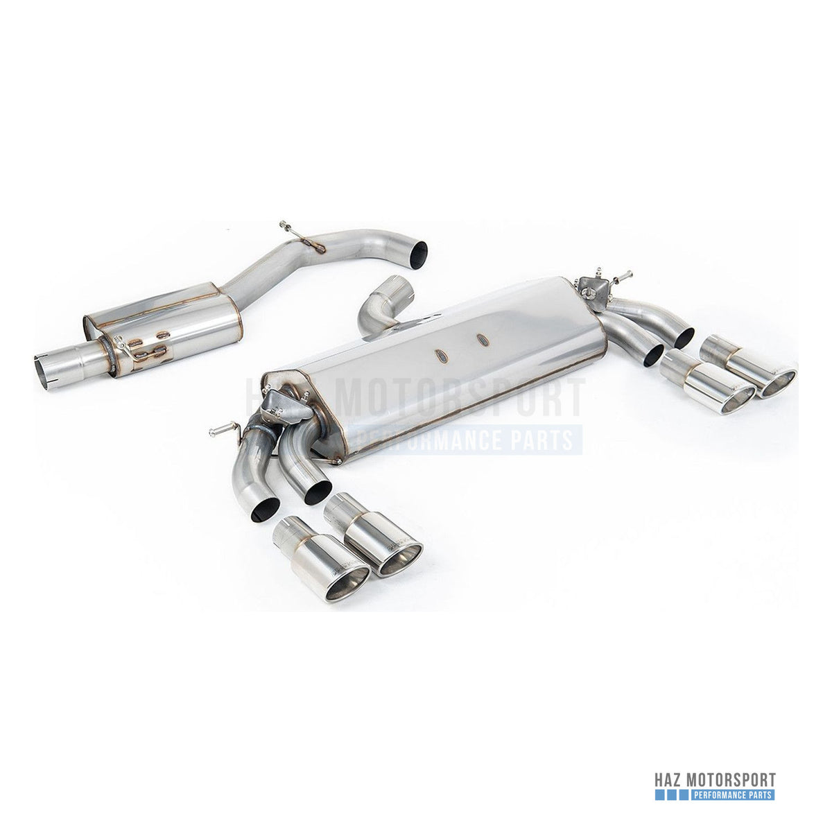Milltek Sport Resonated (Quieter) Cat Back Exhaust – Audi S3 8V.2 Sportback (2019–2020) – photo 2