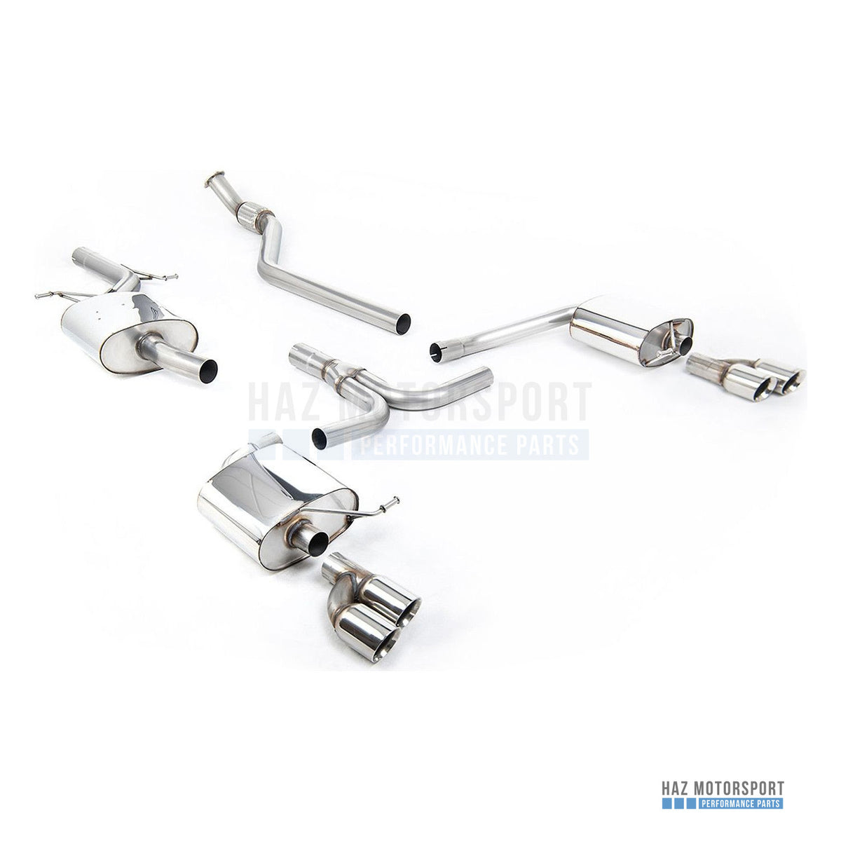 Milltek Sport Resonated (Quieter) Cat Back Exhaust – Audi A4 2.0 B8 S line (Manual) (2008–2011) – photo 2