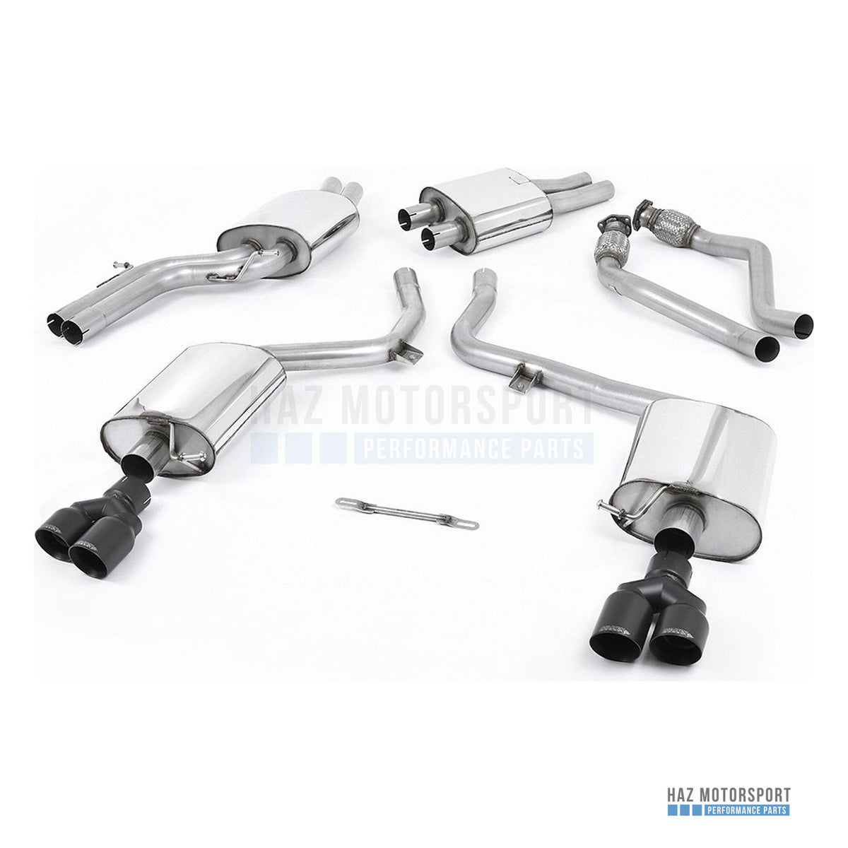 Milltek Sport Resonated (Quieter) Cat Back Exhaust – Audi S4 V6/S5 3.0 B8 Sportback (2009–2012) – photo 3