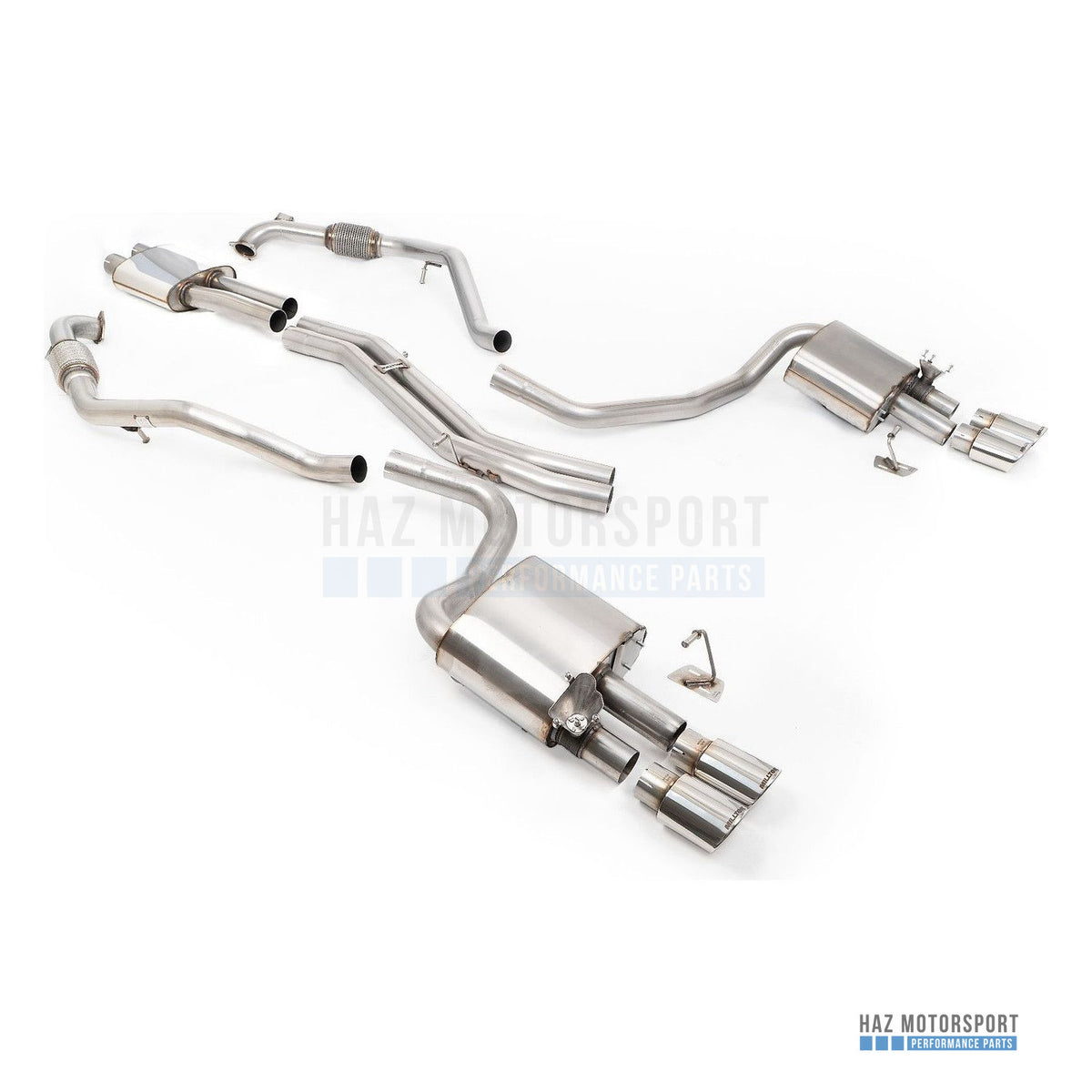 Milltek Sport Resonated (Quieter) Cat Back Exhaust – Audi S4/S5 B9 Sport Diff without Brace Bars (2017 on) – photo 4