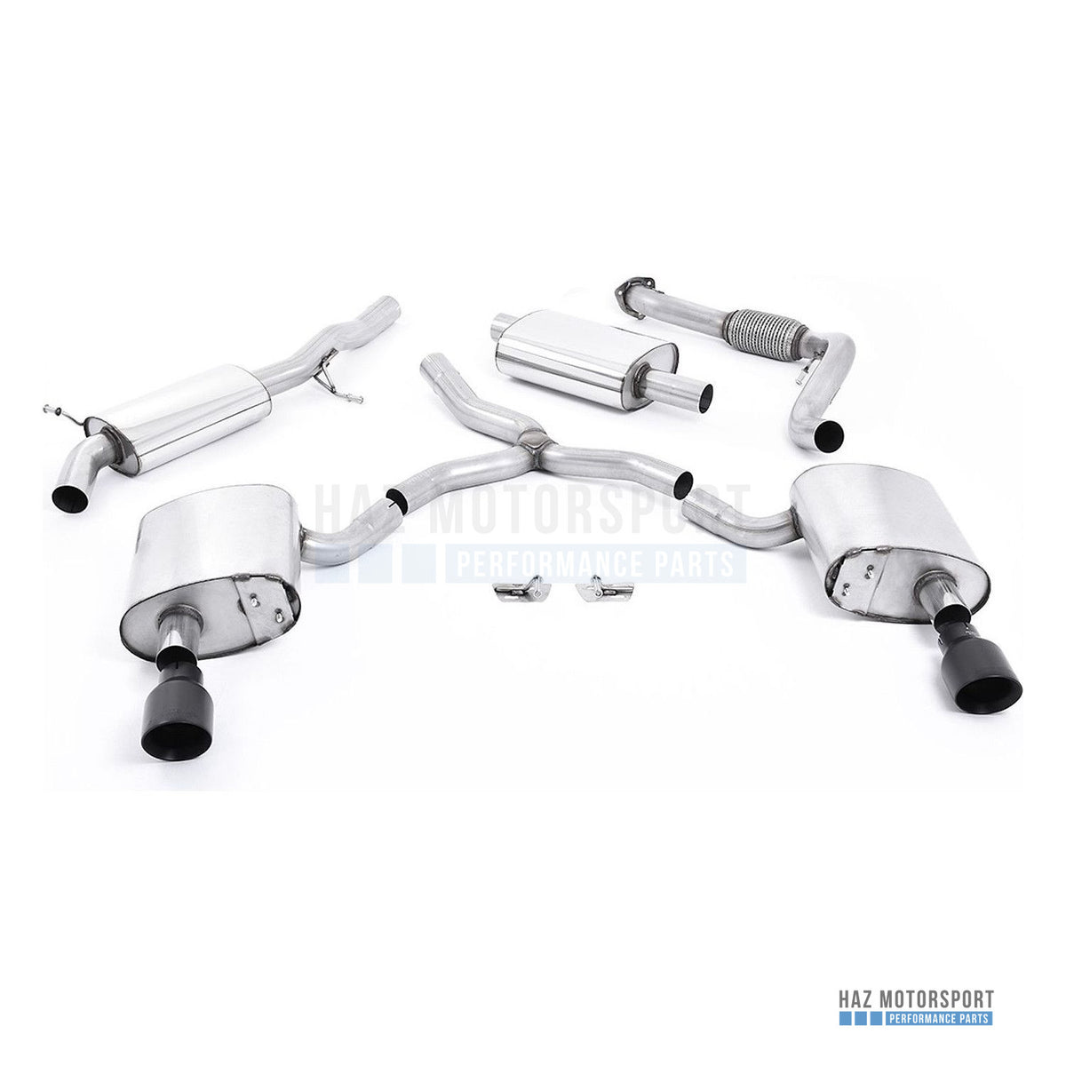 Milltek Sport Resonated (Quieter) Cat Back Exhaust – Audi A4 2.0 B9 Quattro (2016 on) – photo 5
