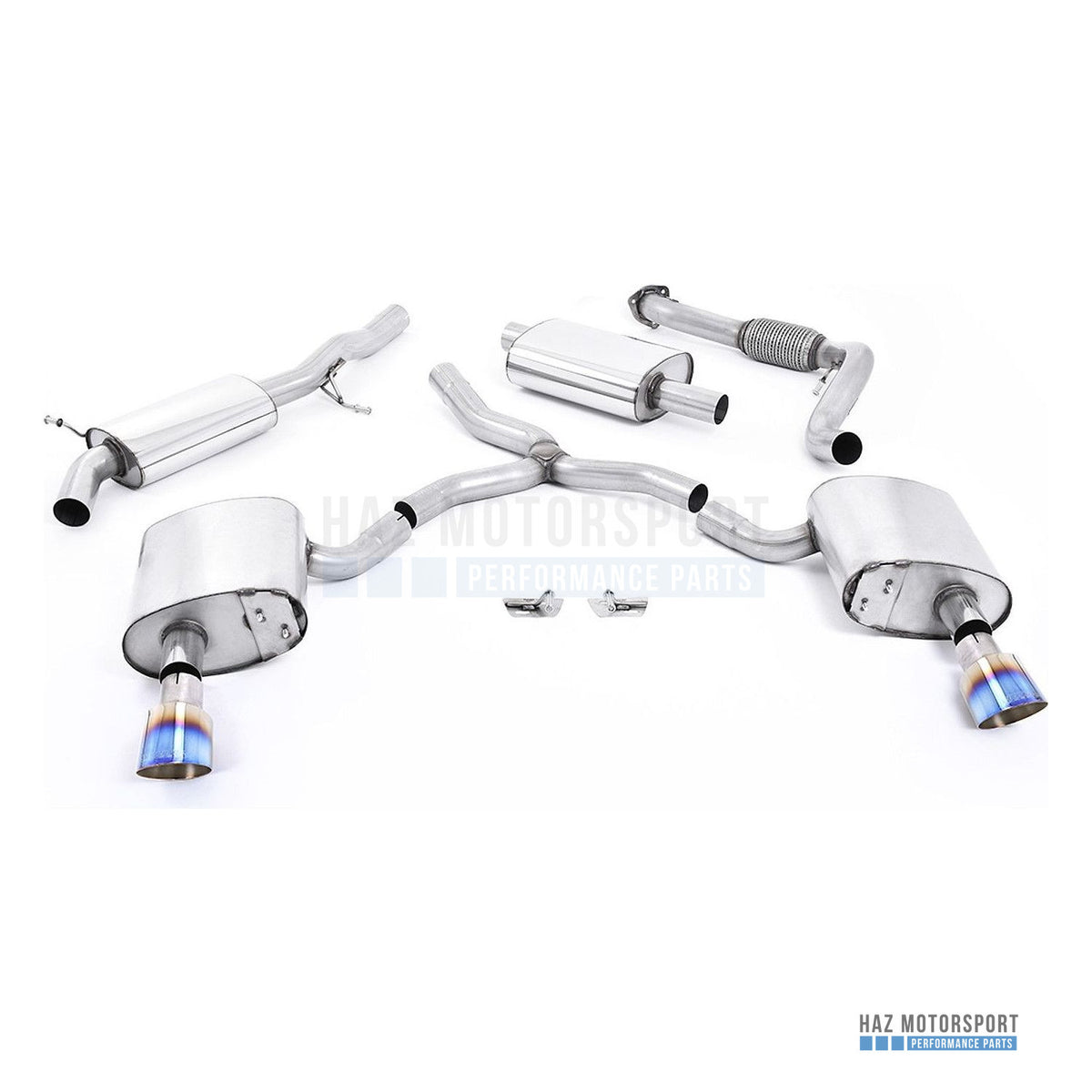 Milltek Sport Resonated (Quieter) Cat Back Exhaust – Audi A4 2.0 B9 Quattro (2016 on) – photo 9