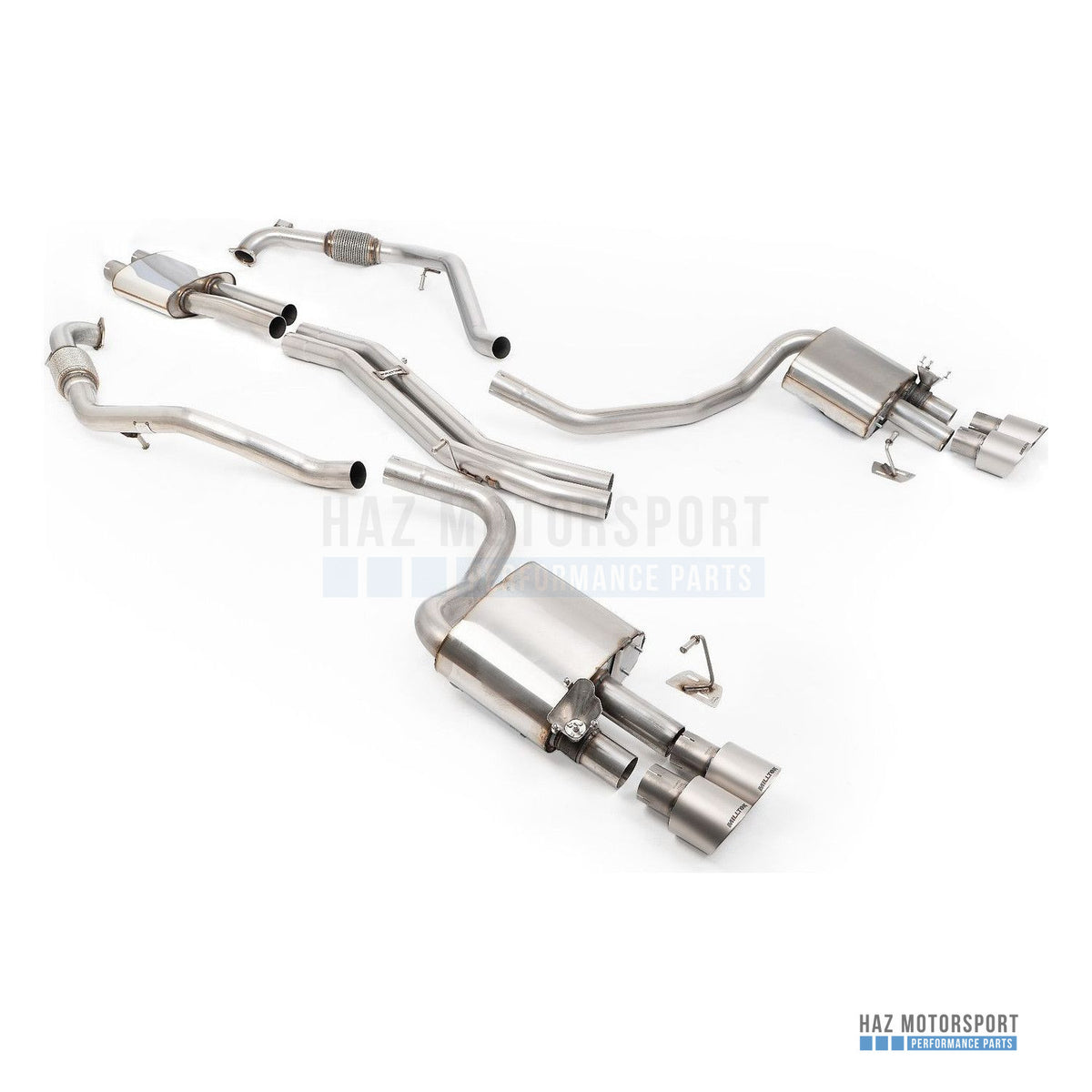 Milltek Sport Resonated (Quieter) Cat Back Exhaust – Audi S4/S5 B9 Sport Diff without Brace Bars (2017 on) – photo 10