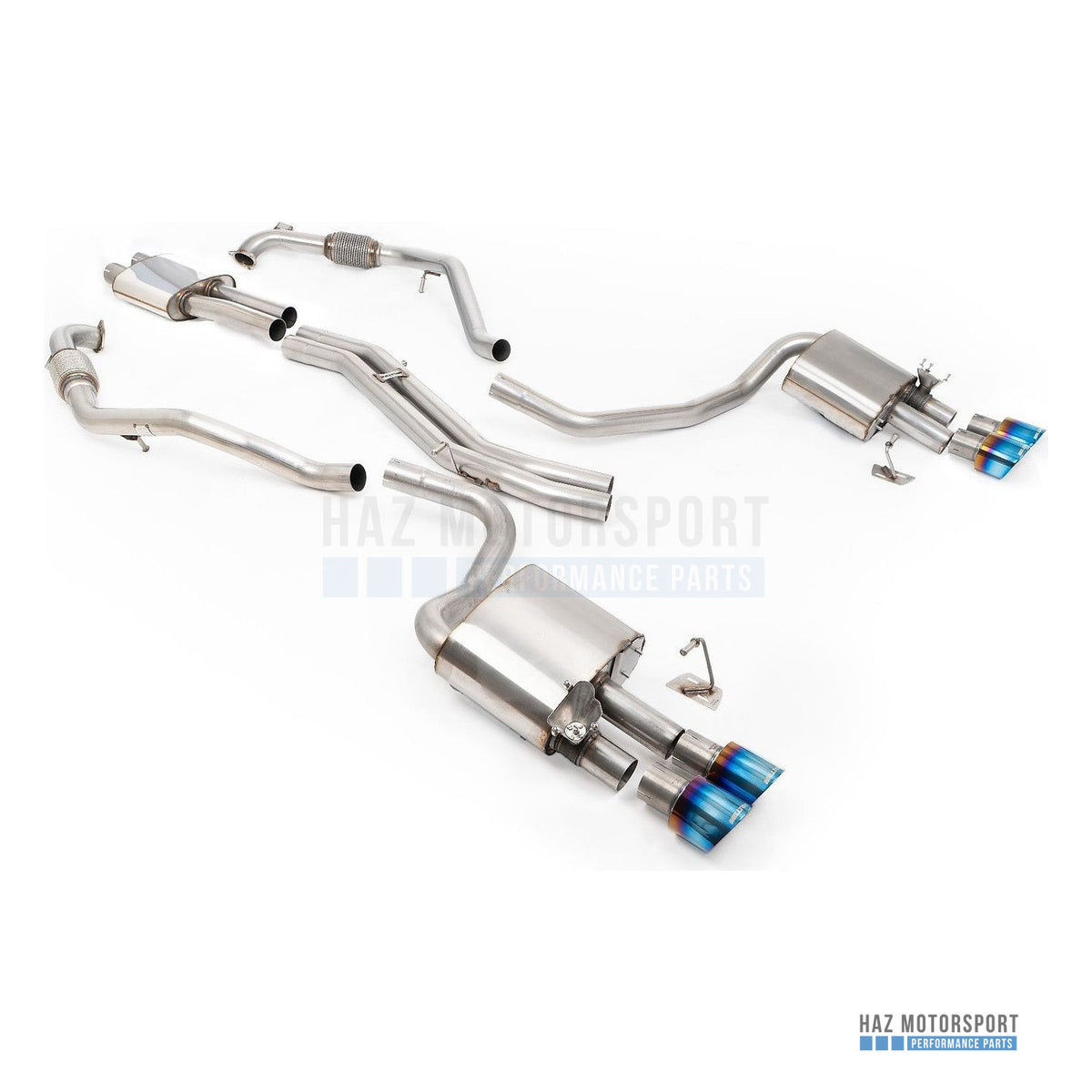 Milltek Sport Resonated (Quieter) Cat Back Exhaust – Audi S4/S5 B9 Sport Diff without Brace Bars (2017 on) – photo 12