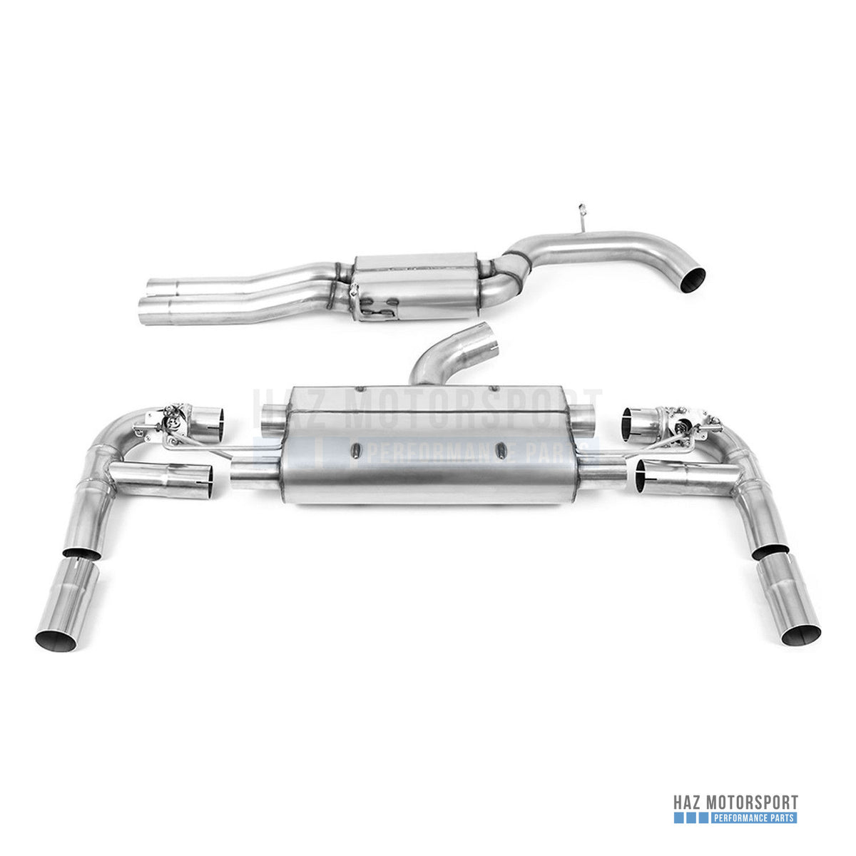 Milltek Sport Resonated (Quieter) Cat Back Exhaust – Audi RS3 8V (2017 on) – photo 12