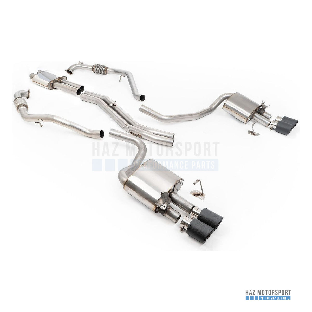 Milltek Sport Resonated (Quieter) Cat Back Exhaust – Audi S4/S5 B9 Sport Diff without Brace Bars (2017 on) – photo 14