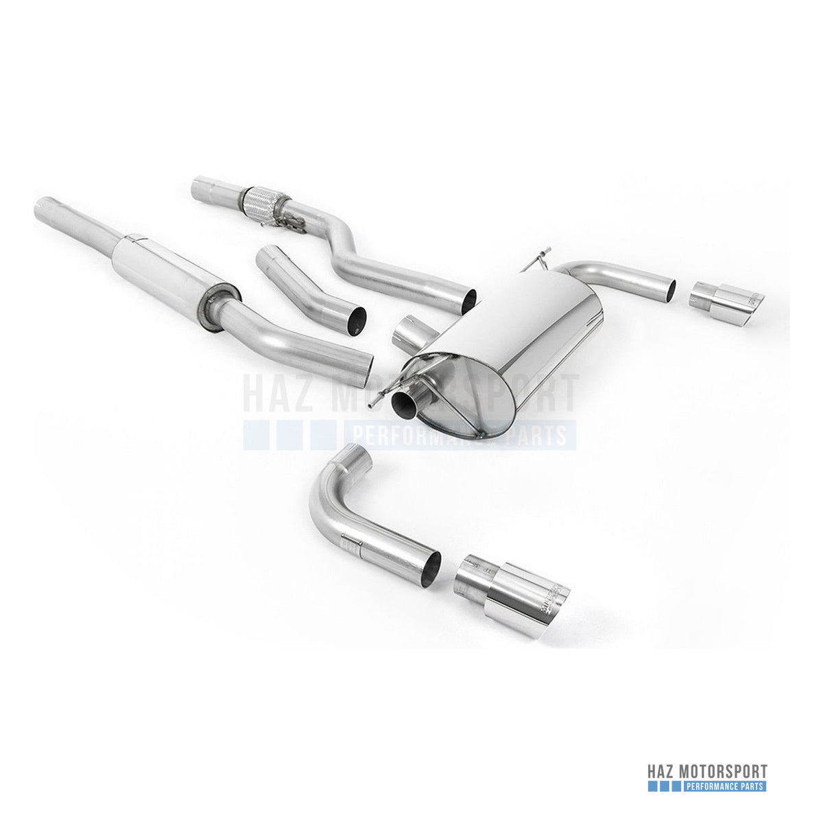 Milltek Sport Resonated (Quieter) Cat Back Exhaust – BMW 4 Series F32 428i Auto (2014–2016) – photo 1