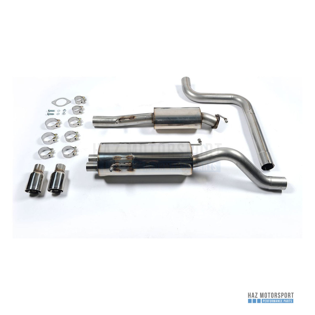 Milltek Sport Resonated (Quieter) Cat Back Exhaust – Ford Fiesta Mk7/7.5 ST 1.6 (2013–2017) – photo 1