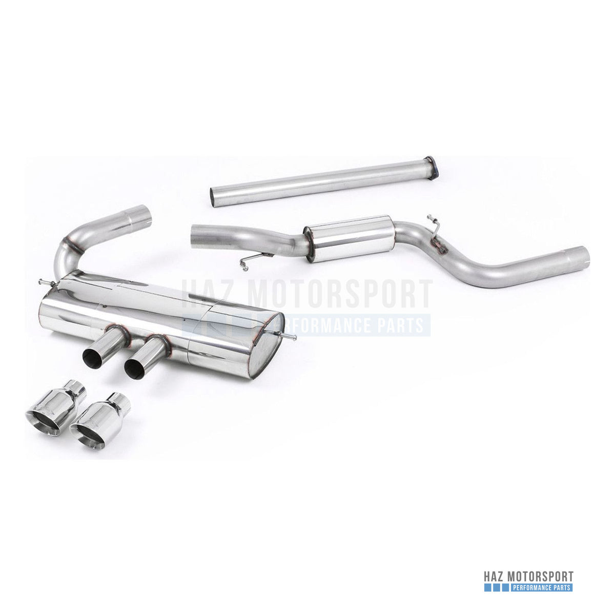 Milltek Sport Resonated (Quieter) Cat Back Exhaust – Ford Focus Mk3 ST 5 door Hatchback (2012–2018) – photo 1