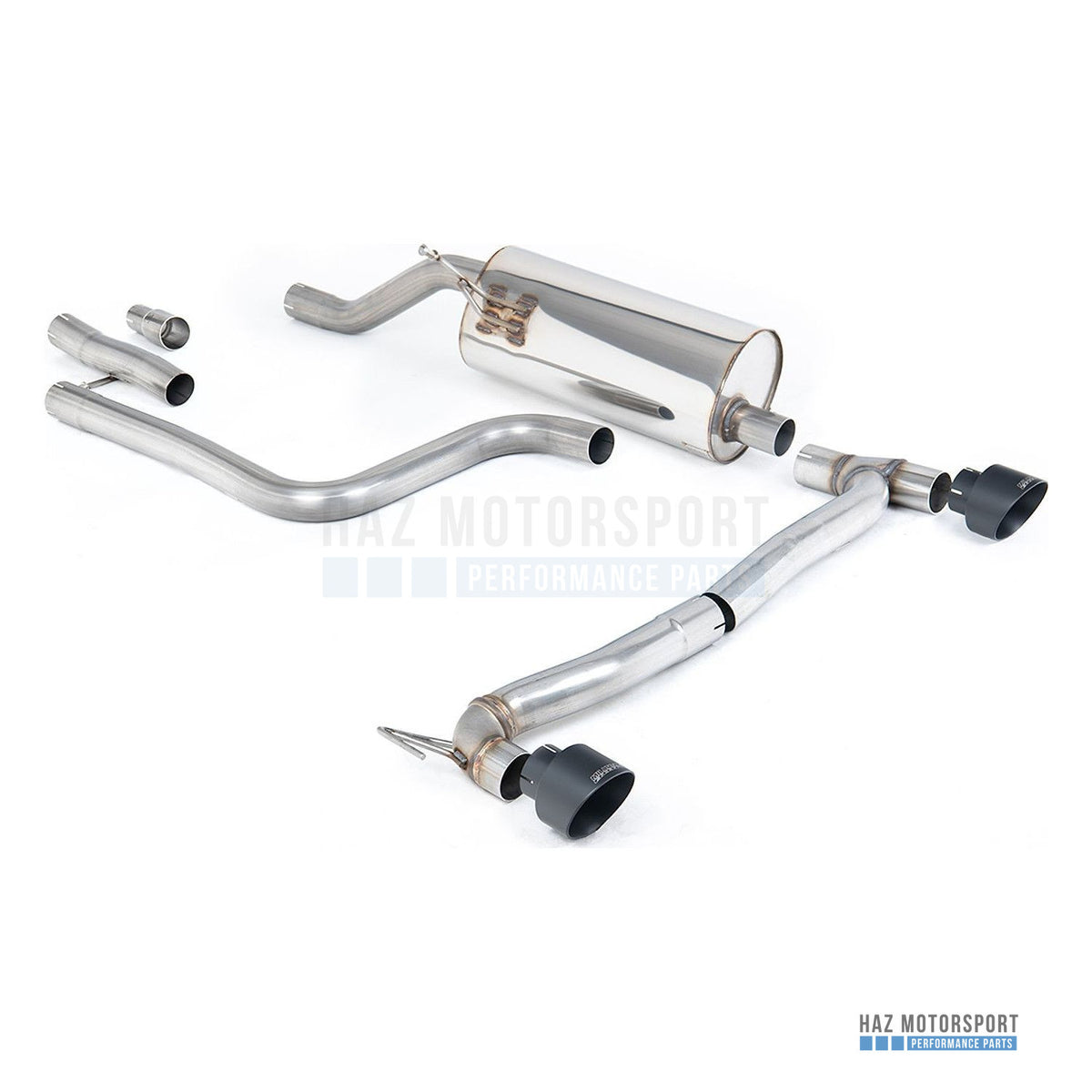 Milltek Sport Resonated (Quieter) GPF Back Exhaust – Ford Fiesta Mk8 1.0T ST Line Dual Outlets (2020 on) – photo 3