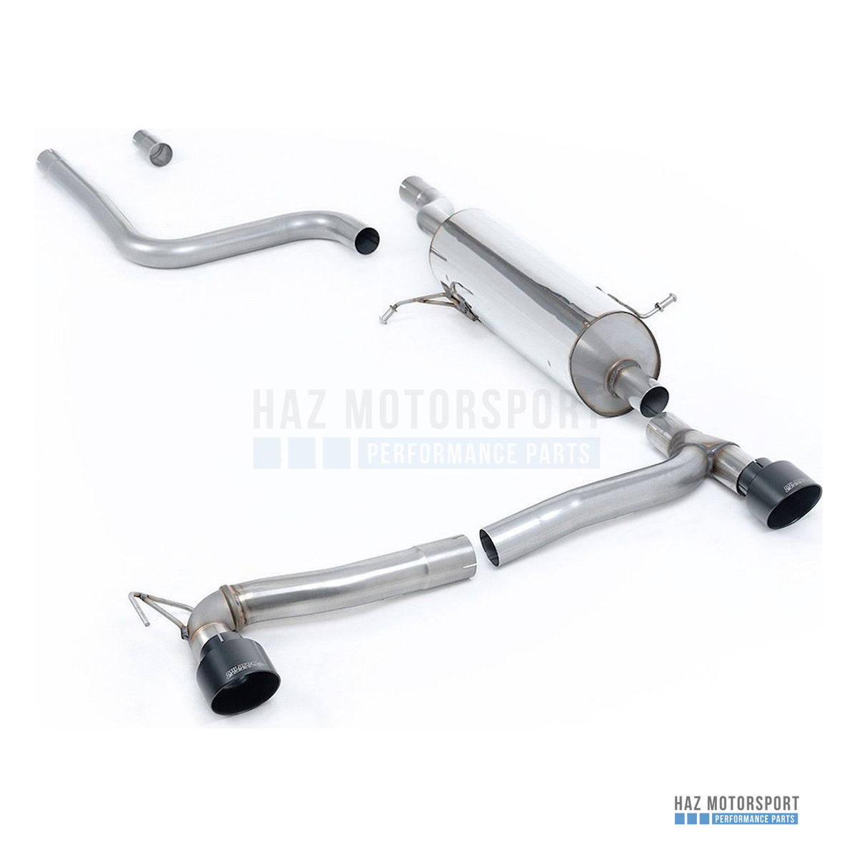 Milltek Sport Resonated (Quieter) Cat Back Exhaust – Ford Fiesta Mk8 1.0T ST Line (Dual Outlets) (2019 on) – photo 4