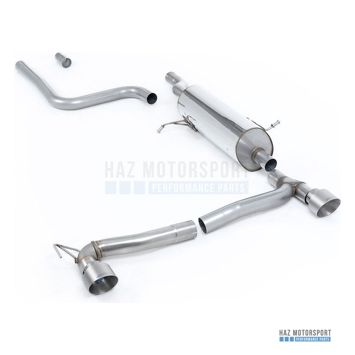 Milltek Sport Resonated (Quieter) Cat Back Exhaust – Ford Fiesta Mk8 1.0T ST Line (Dual Outlets) (2019 on) – photo 7