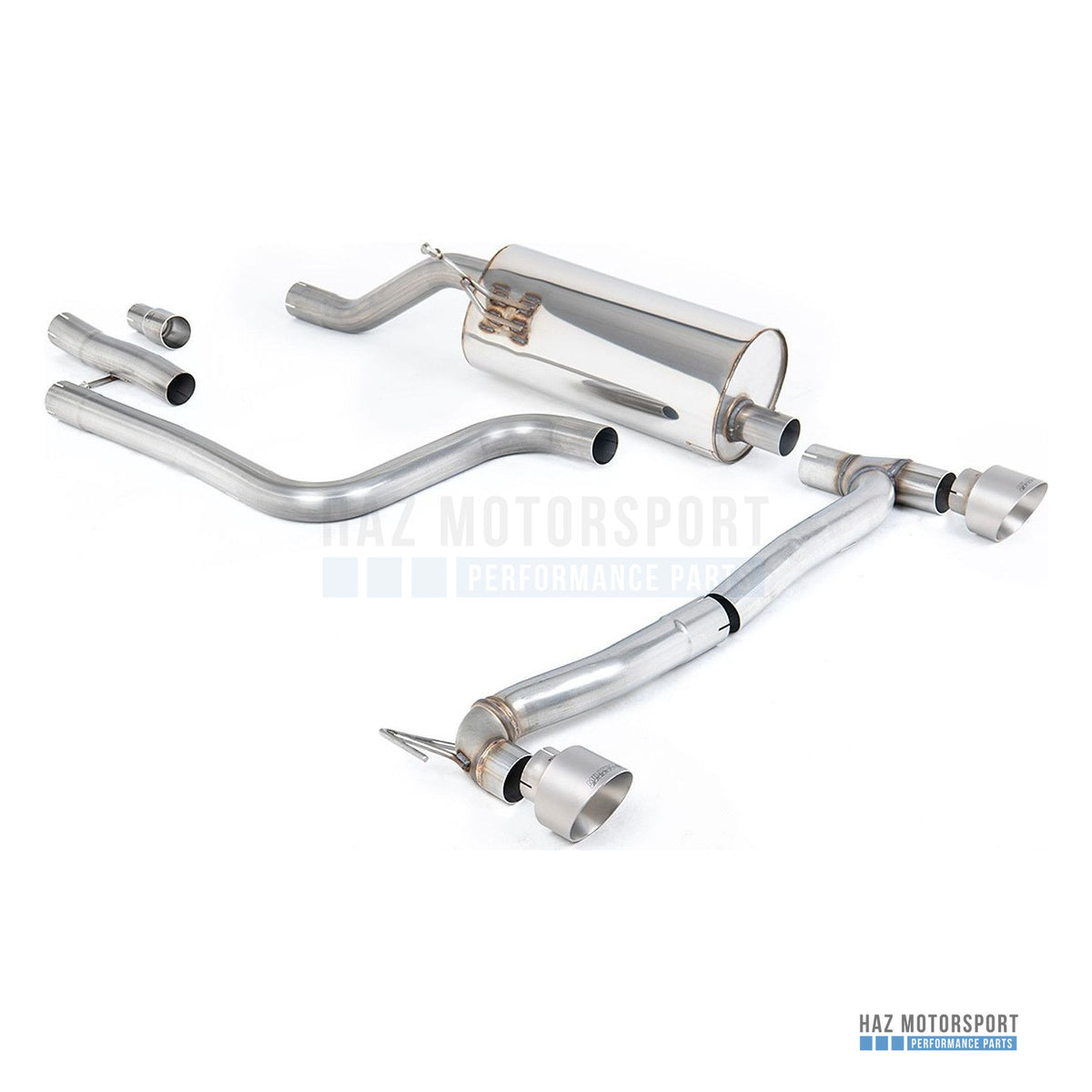 Milltek Sport Resonated (Quieter) GPF Back Exhaust – Ford Fiesta Mk8 1.0T ST Line Dual Outlets (2020 on) – photo 5