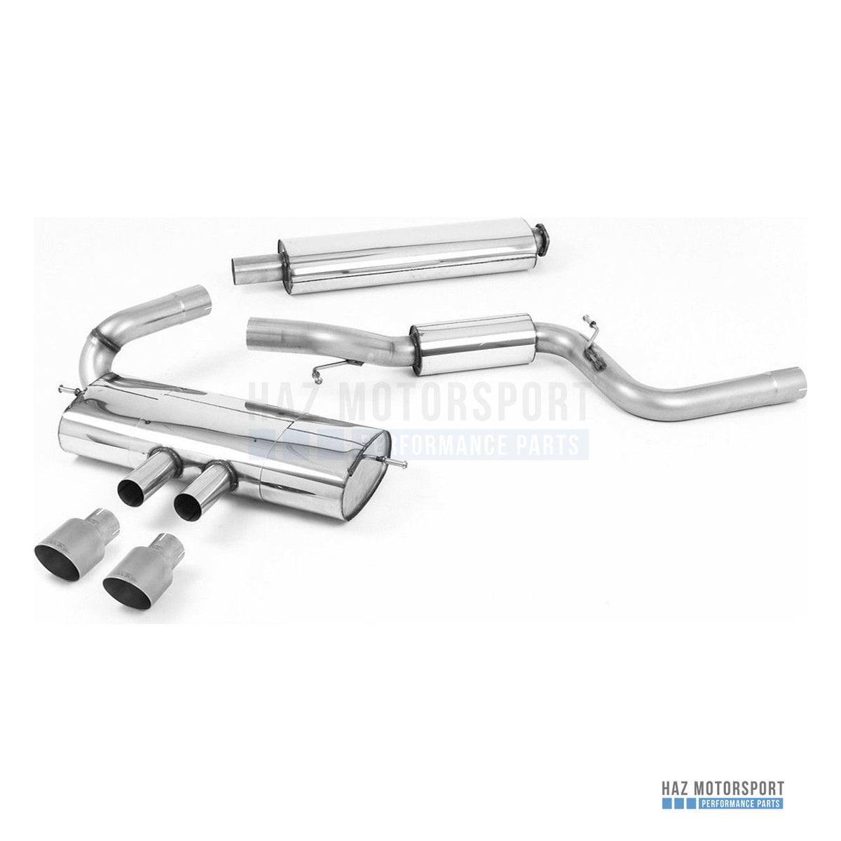 Milltek Sport Resonated (Quieter) Cat Back Exhaust – Ford Focus Mk3 ST 5 door Hatchback (2012–2018) – photo 17