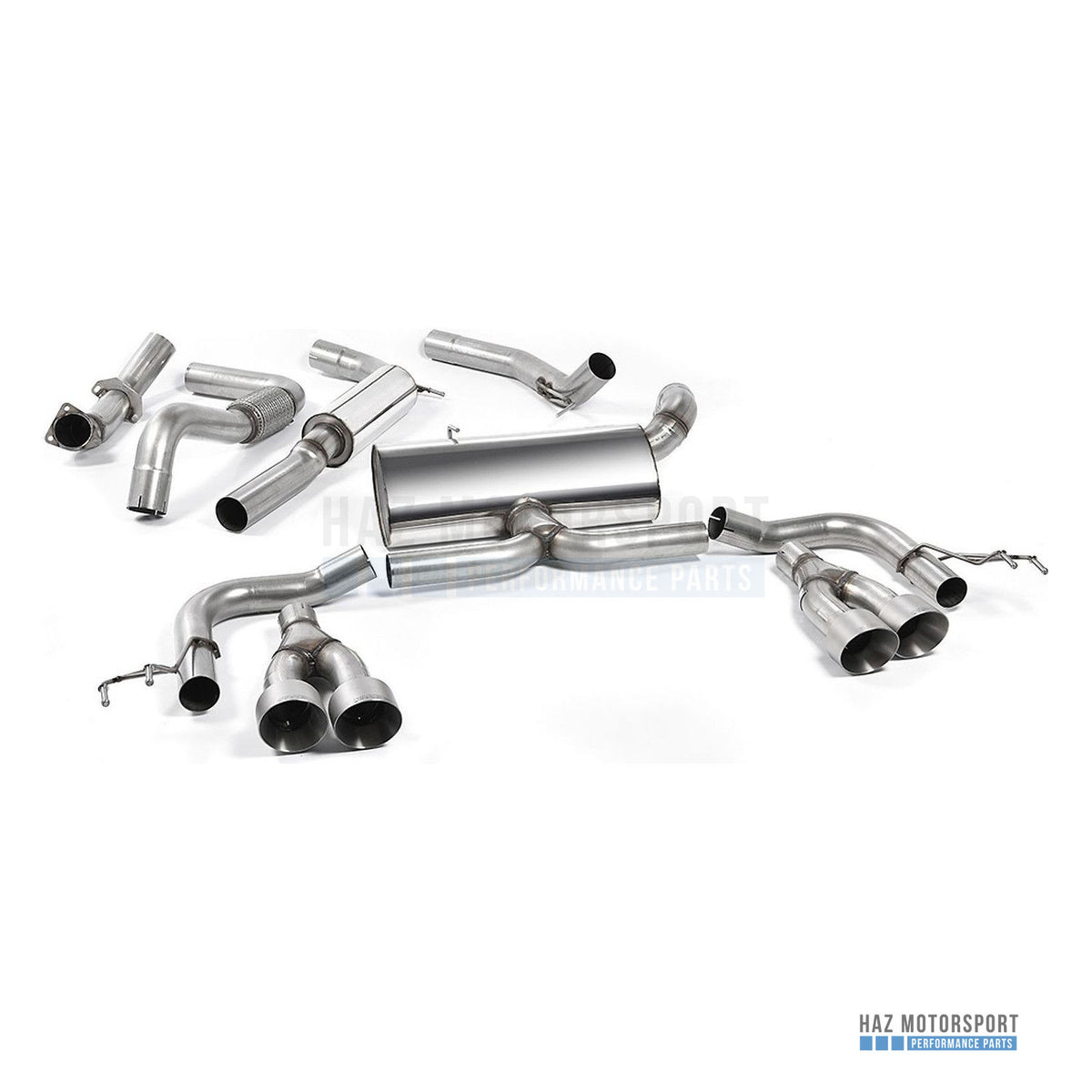 Milltek Sport Resonated (Quieter) Cat Back Exhaust – Honda Civic FK2 Type R Turbo (2015–2017) – photo 4