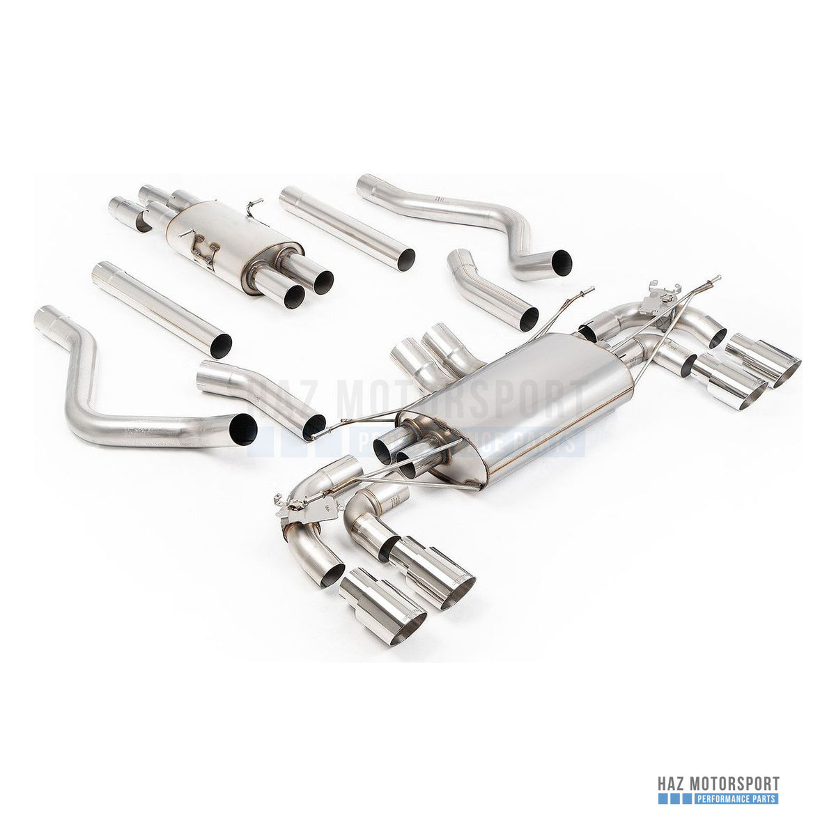 Milltek Sport Resonated (Quieter) Cat Back Exhaust – Land Rover Defender 130 5.0 V8 (2023 on) – photo 1