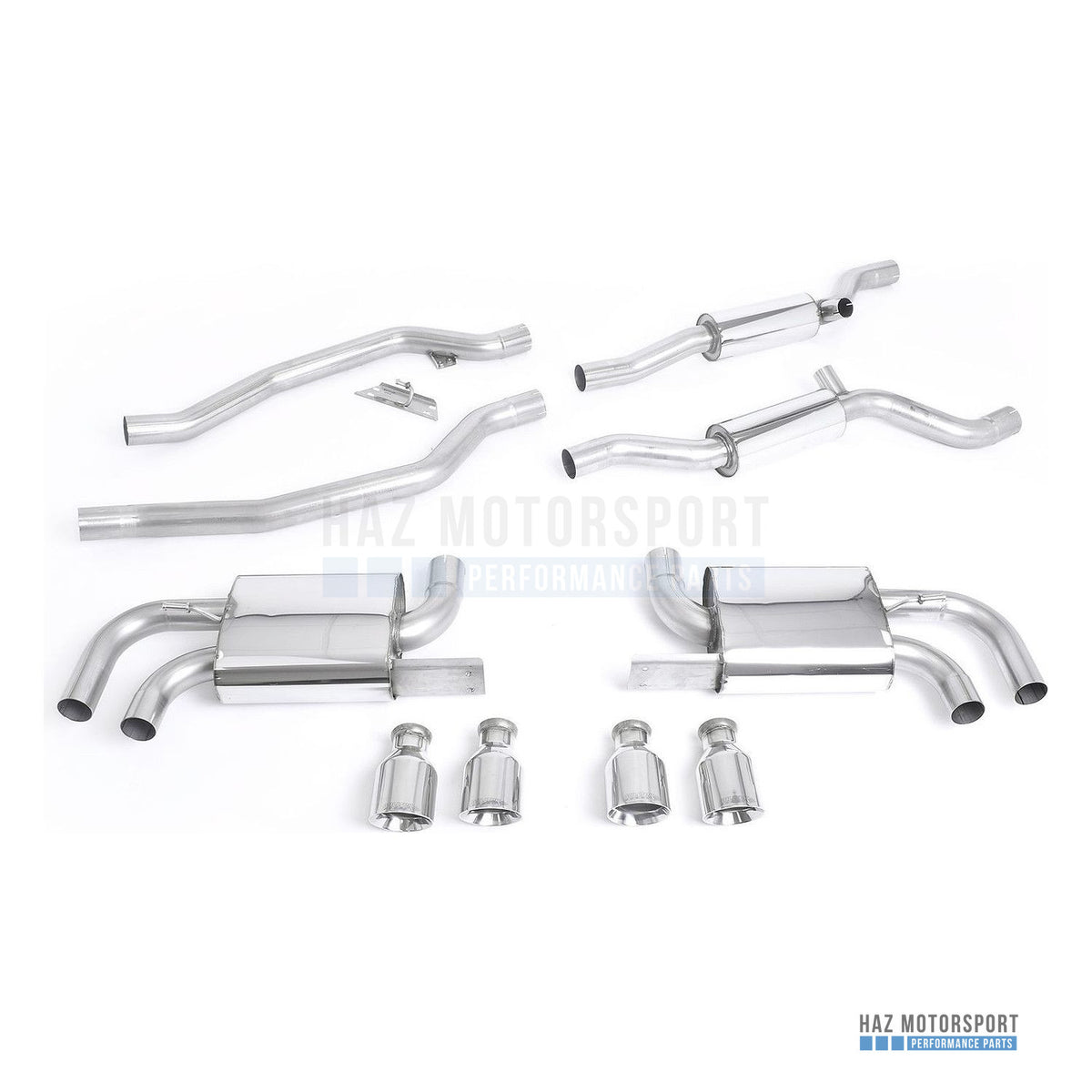 Milltek Sport Resonated (Quieter) Cat Back Exhaust – Porsche Cayenne 958 Turbo V8 (Pre-Facelift) (2010–2014) – photo 1