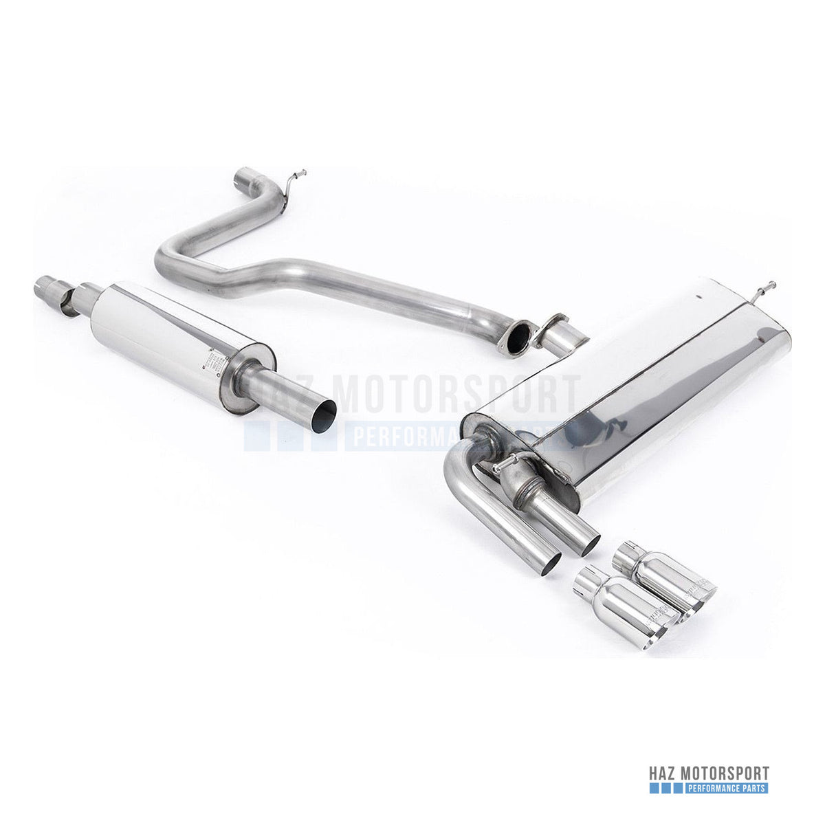 Milltek Sport Resonated (Quieter) Cat Back Exhaust – Seat Leon FR 1.4 TSI (2013–2018) – photo 1