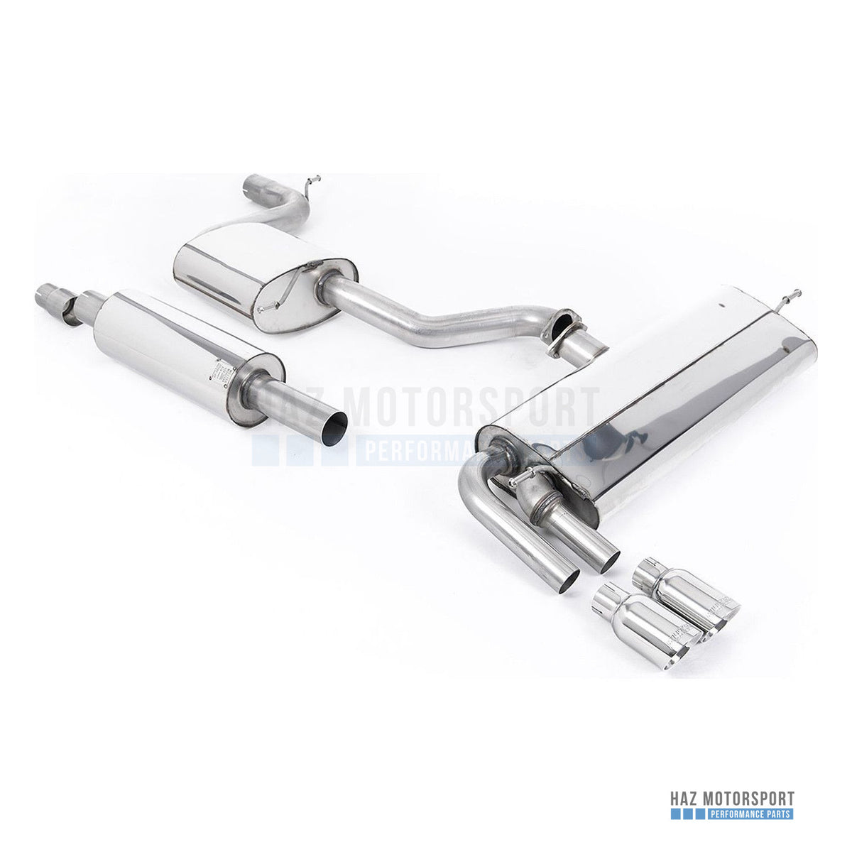 Milltek Sport Resonated (Quieter) Cat Back Exhaust – Seat Leon FR 1.8 TSI 180PS (2013–2018) – photo 1