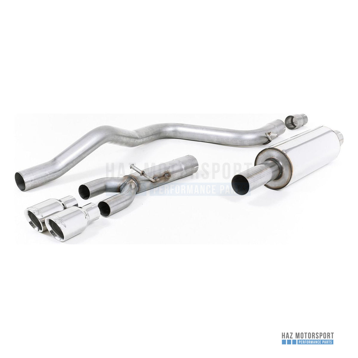 Milltek Sport Resonated (Quieter) Cat Back Exhaust – Seat Leon FR 2.0 TDI 150 (2013–2020) – photo 1