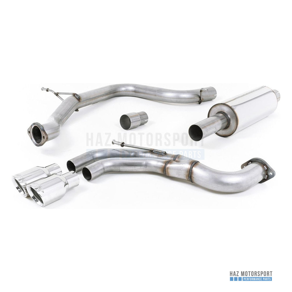 Milltek Sport Resonated (Quieter) Cat Back Exhaust – Seat Leon FR 2.0 TDI 184PS SC (2013–2020) – photo 1