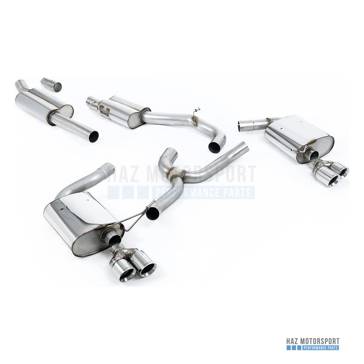 Milltek Sport Resonated (Quieter) Cat Back Exhaust – Seat Leon ST Cupra 300 (2017–2018) – photo 1
