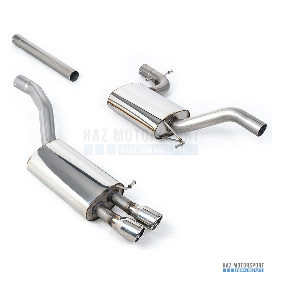 Milltek Sport Resonated (Quieter) Cat Back Exhaust – Skoda Octavia vRS 2.0 TSI/2.0T FSI (2006–2013) – photo 1