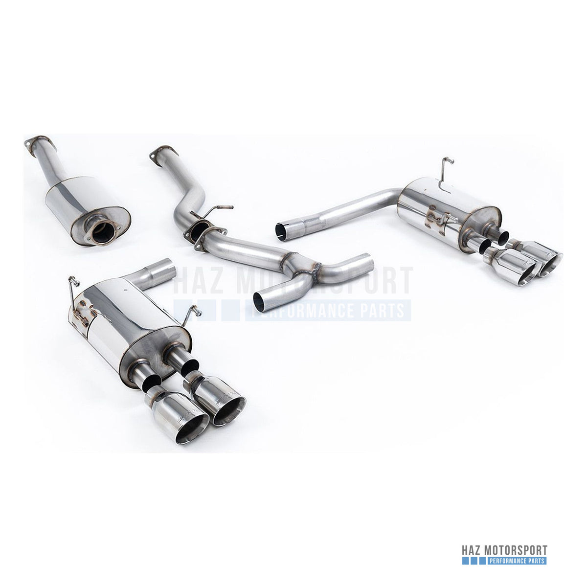 Milltek Sport Resonated (Quieter) Cat Back Exhaust – Subaru Impreza STi & WRX STI Saloon / Sedan (2014–2021) – photo 3