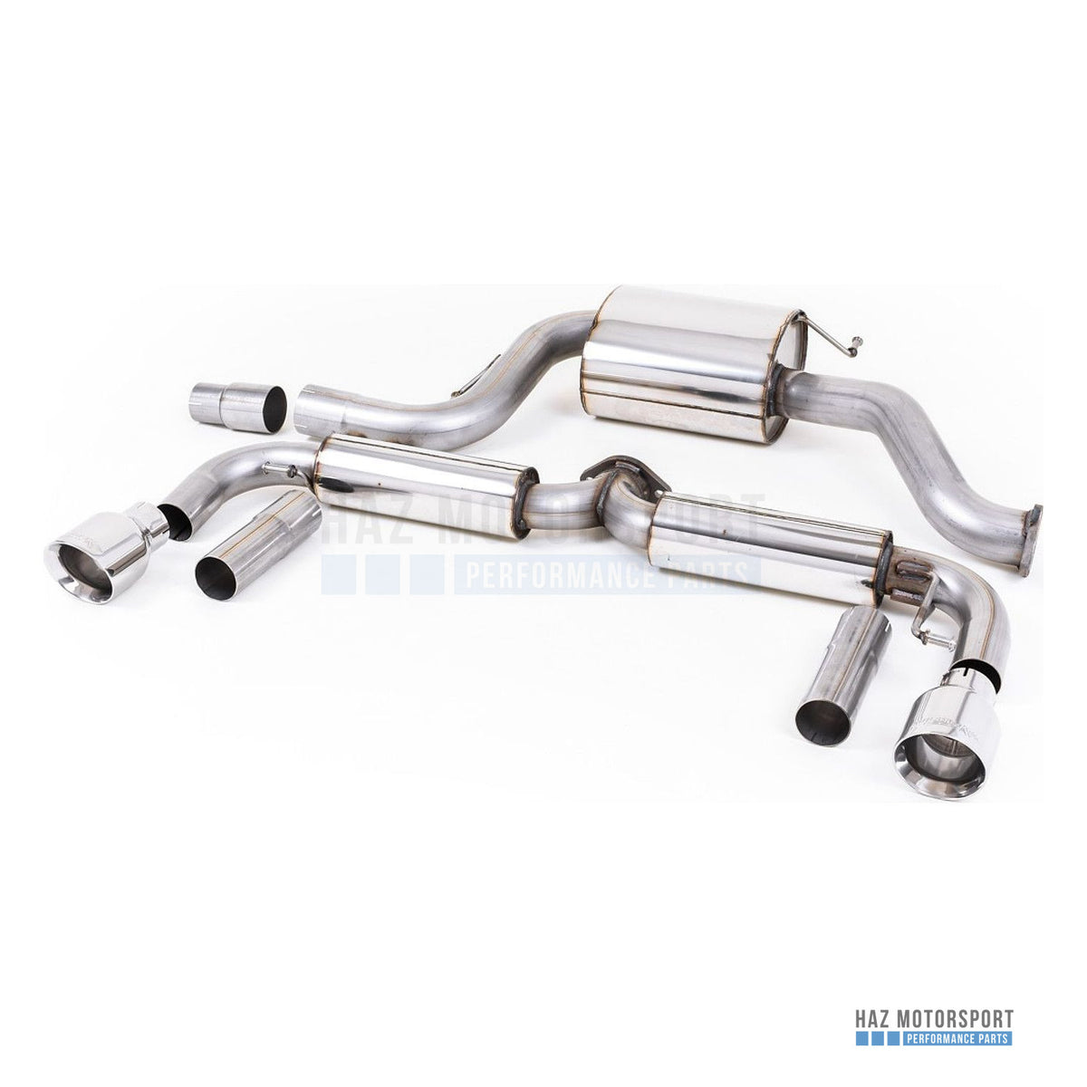 Milltek Sport Resonated (Quieter) Cat Back Exhaust – VW Beetle 2.0 TSI (2011–2015) – photo 1