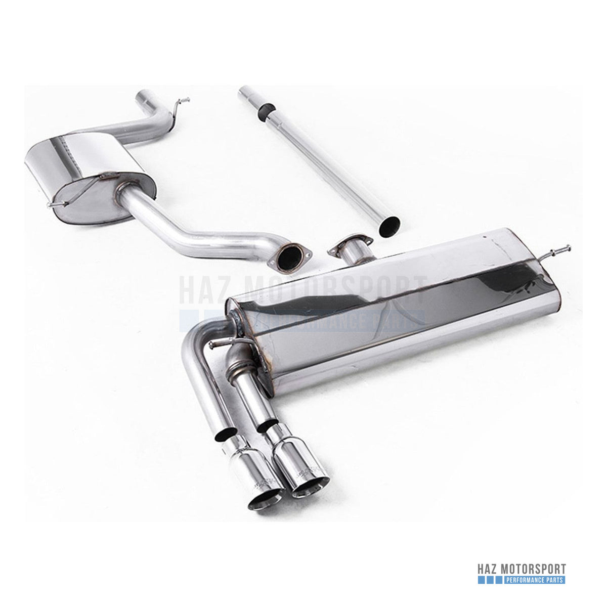 Milltek Sport Resonated (Quieter) Cat Back Exhaust – VW Golf Mk7.5 1.5 TSI Evo GT & R-Line (2017–2021) – photo 1