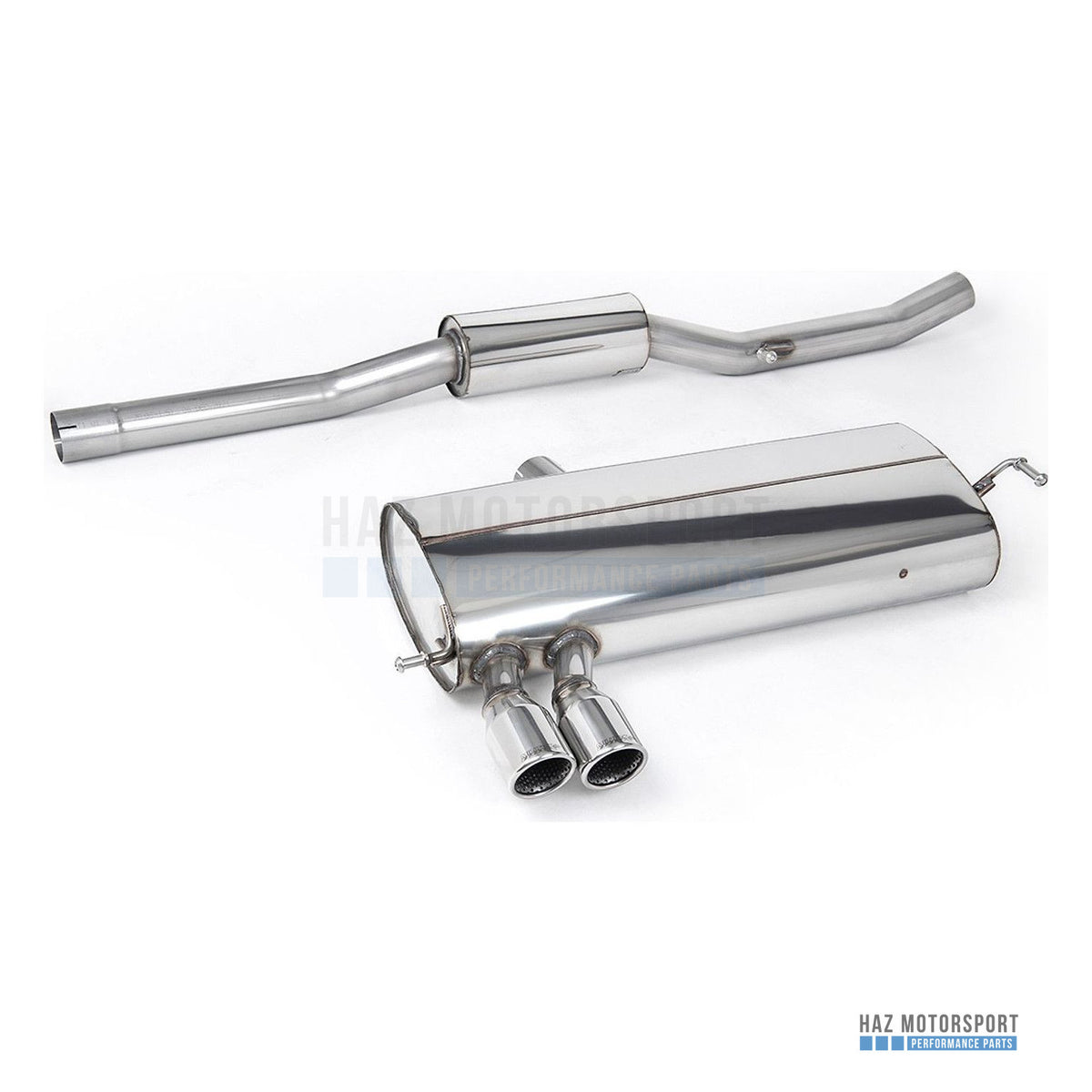 Milltek Sport Resonated (Quieter) Cat Back Exhaust – VW Golf Mk4 4-Motion V6 (2000–2004) – photo 1