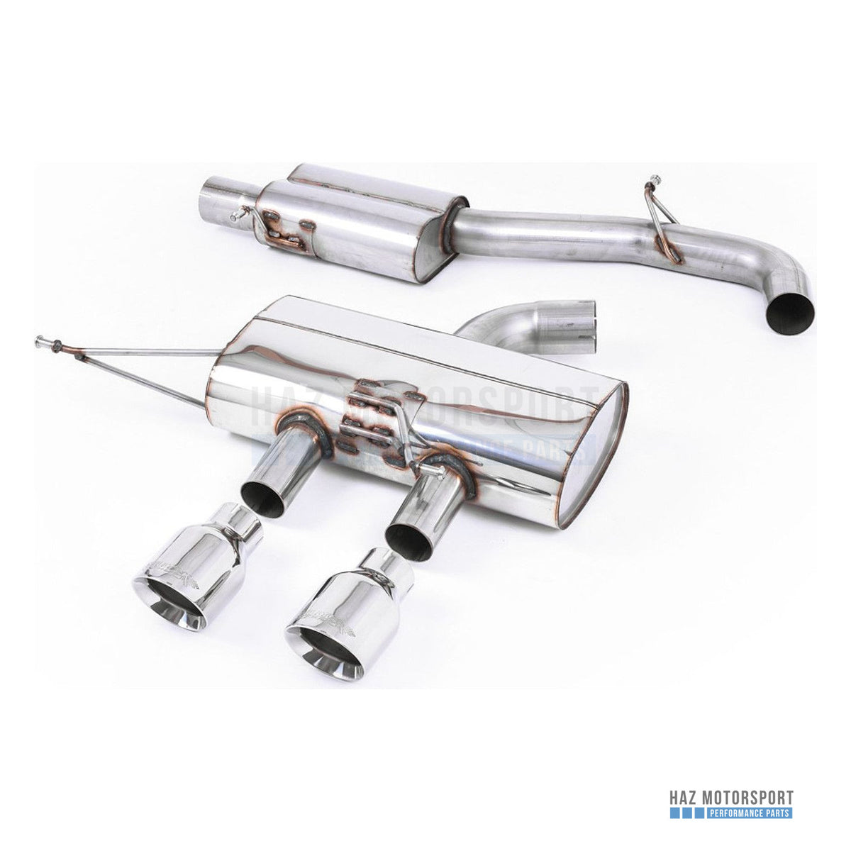Milltek Sport Resonated (Quieter) Cat Back Exhaust – VW Golf R Mk6 (2009–2013) – photo 1