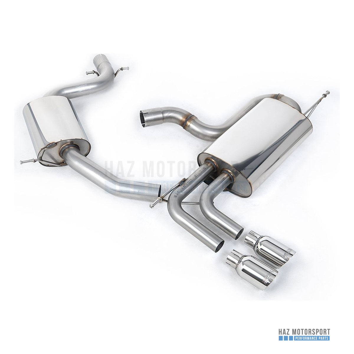 Milltek Sport Resonated (Quieter) Cat Back Exhaust – VW Golf Mk5 GTI Edition 30 2.0T (2006–2009) – photo 1