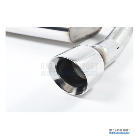 Milltek Sport Resonated (Quieter) Cat Back Exhaust – VW Golf GTI Mk7 Resonated (Quieter) Cat-Back Exhaust System with Matt Black Tips (2013–2016) – photo 2