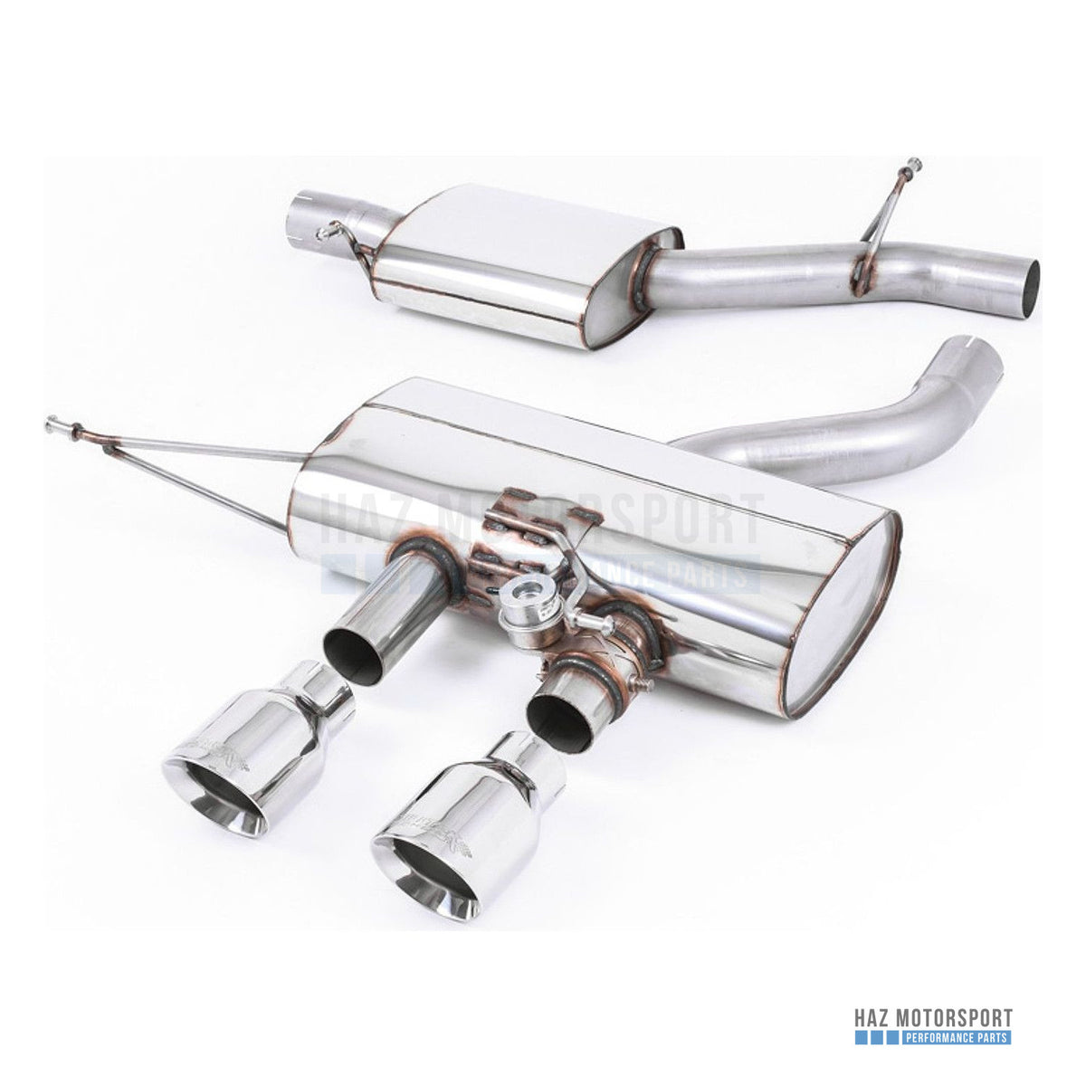 Milltek Sport Resonated (Quieter) Cat Back Exhaust – VW Golf R Mk6 (2009–2013) – photo 3