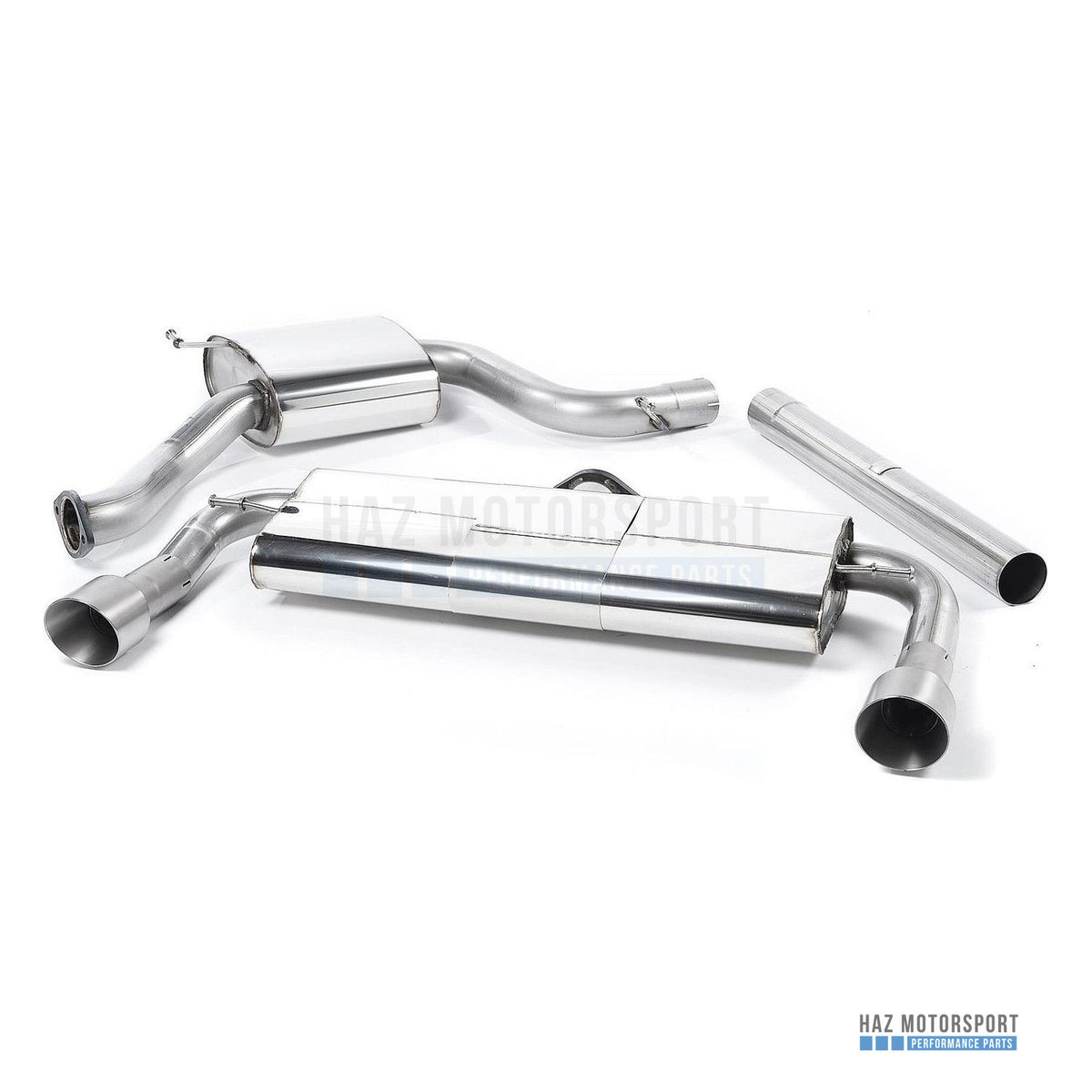 Milltek Sport Resonated (Quieter) Cat Back Exhaust – VW Golf GTI Mk7 Resonated (Quieter) Cat-Back Exhaust System with Matt Black Tips (2013–2016) – photo 5