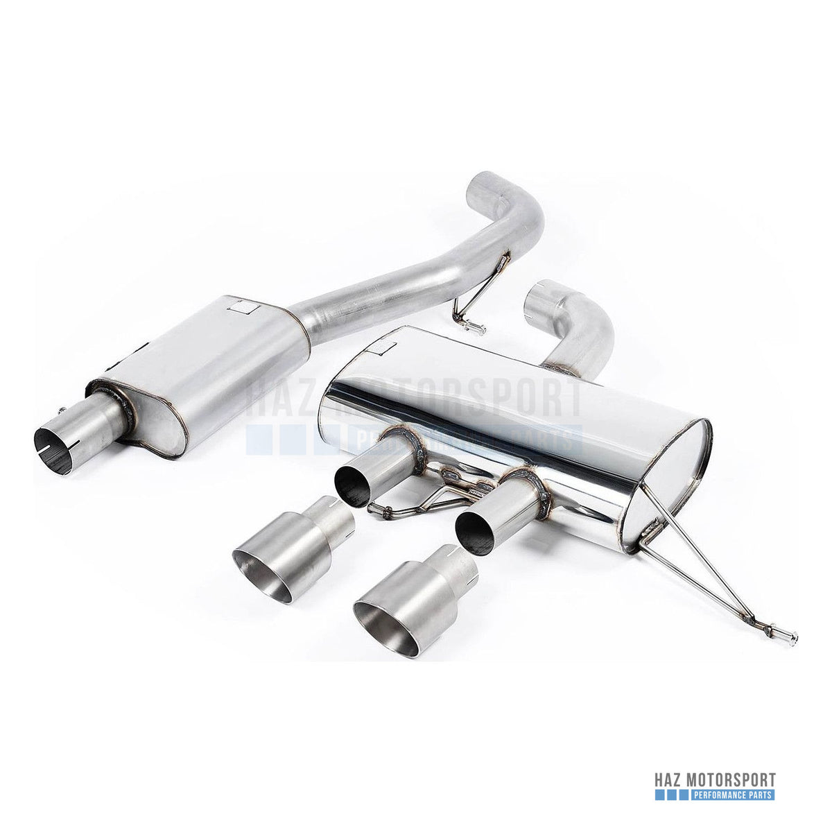Milltek Sport Resonated (Quieter) Cat Back Exhaust – VW Golf R Mk6 (2009–2013) – photo 11