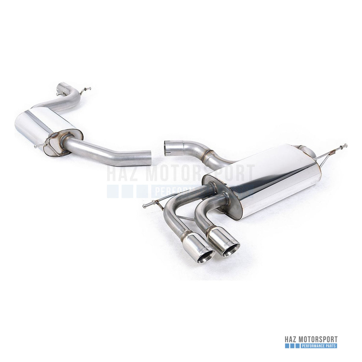 Milltek Sport Resonated (Quieter) Cat Back Exhaust – VW Scirocco GT 2.0 TSI 200PS (2008–2016) – photo 1