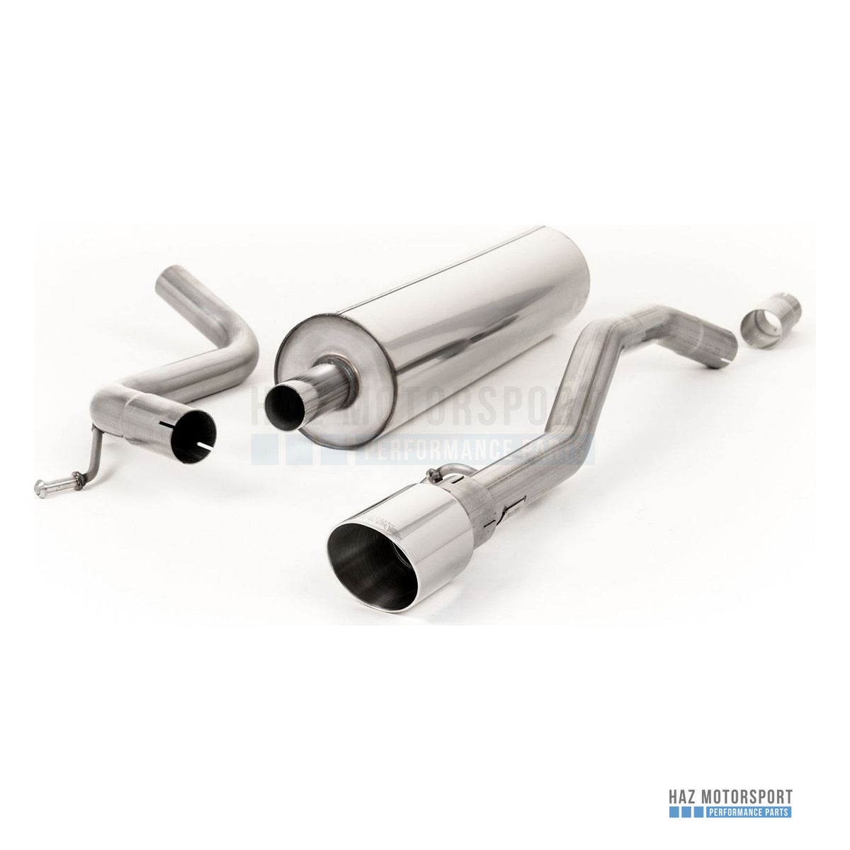 Milltek Sport Resonated (Quieter) Cat Back Exhaust – VW Up GTI 115PS & 1.0 TSI 90PS (2016 on) – photo 1