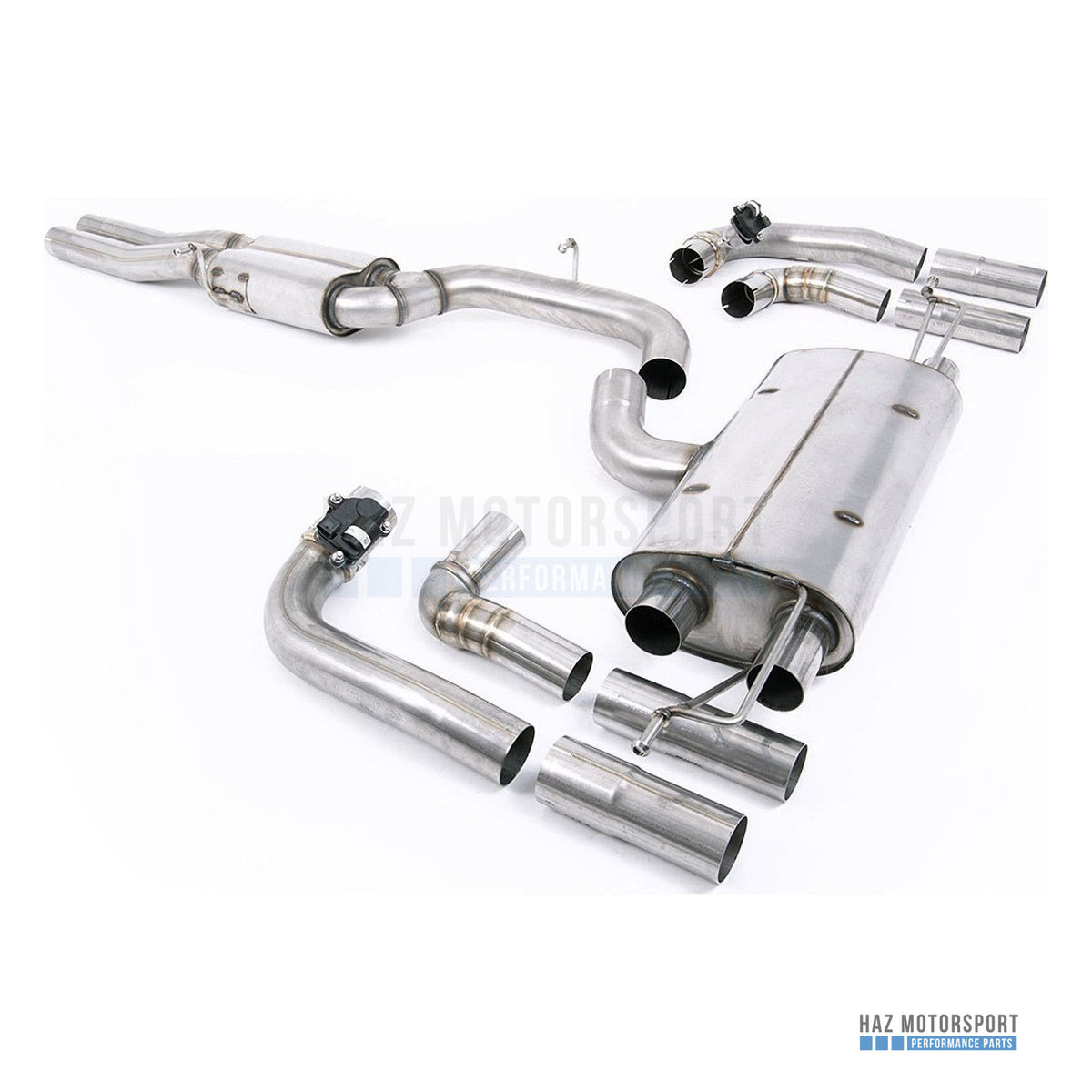 Milltek Sport Resonated (Quieter) GPF Back Exhaust – Audi RS3 Saloon/Sedan 400PS - Non-OPF/GPF Models (2021 on) – photo 1